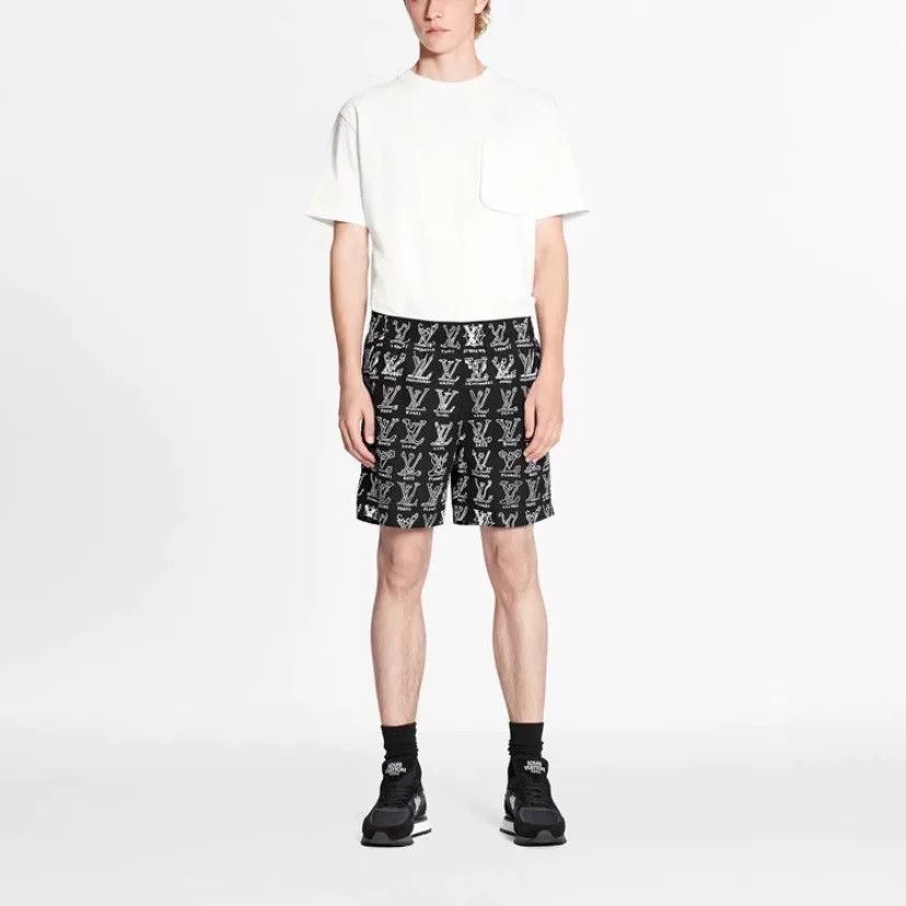 Louis Vuitton Louis Vuitton Gesture Print Casual Shorts Size US 34 / EU 50 - 6 Thumbnail