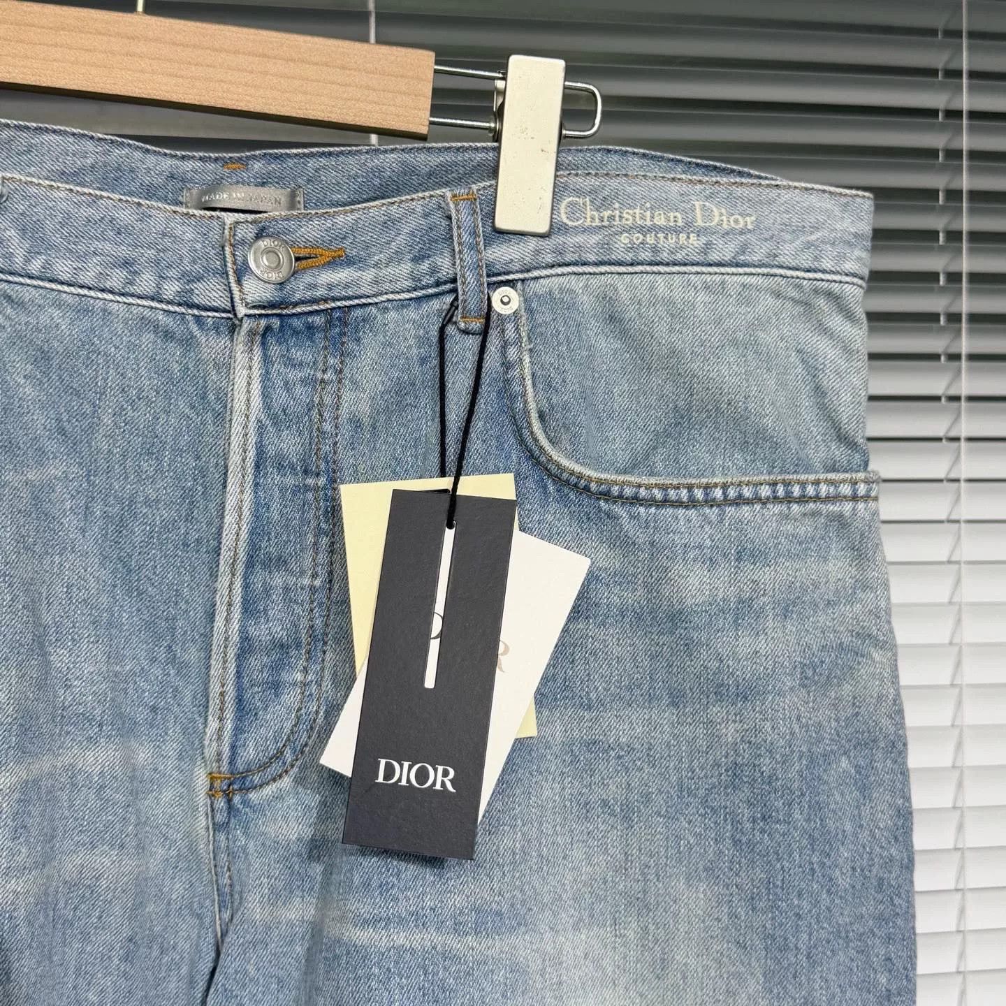 Dior Dior 2024 Slogan Embroidered Straight Jeans Size US 34 / EU 50 - 4 Thumbnail