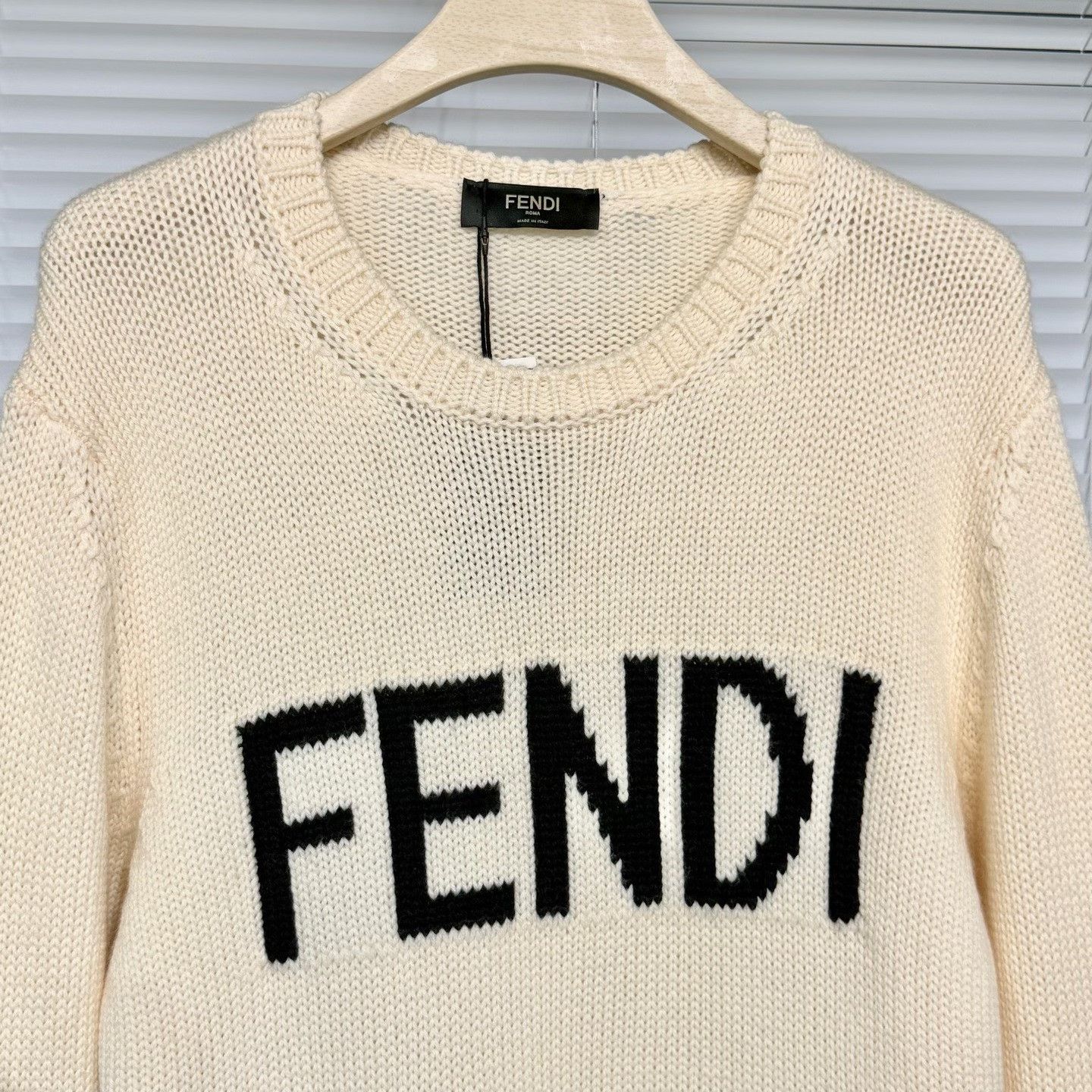 Fendi Fendi Embroidered Logo Knit Sweater Size US L / EU 52-54 / 3 - 3 Thumbnail
