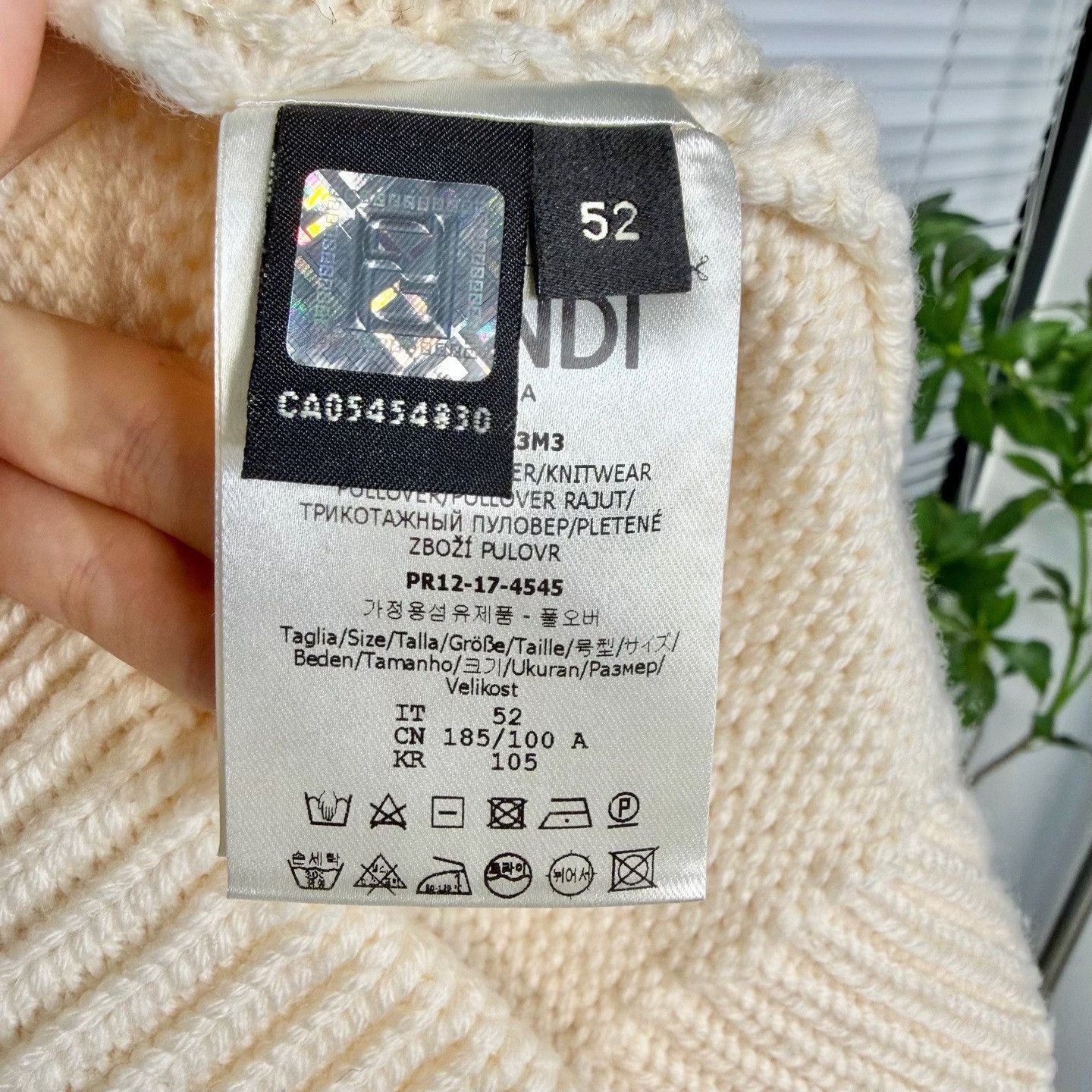 Fendi Fendi Embroidered Logo Knit Sweater Size US L / EU 52-54 / 3 - 4 Thumbnail