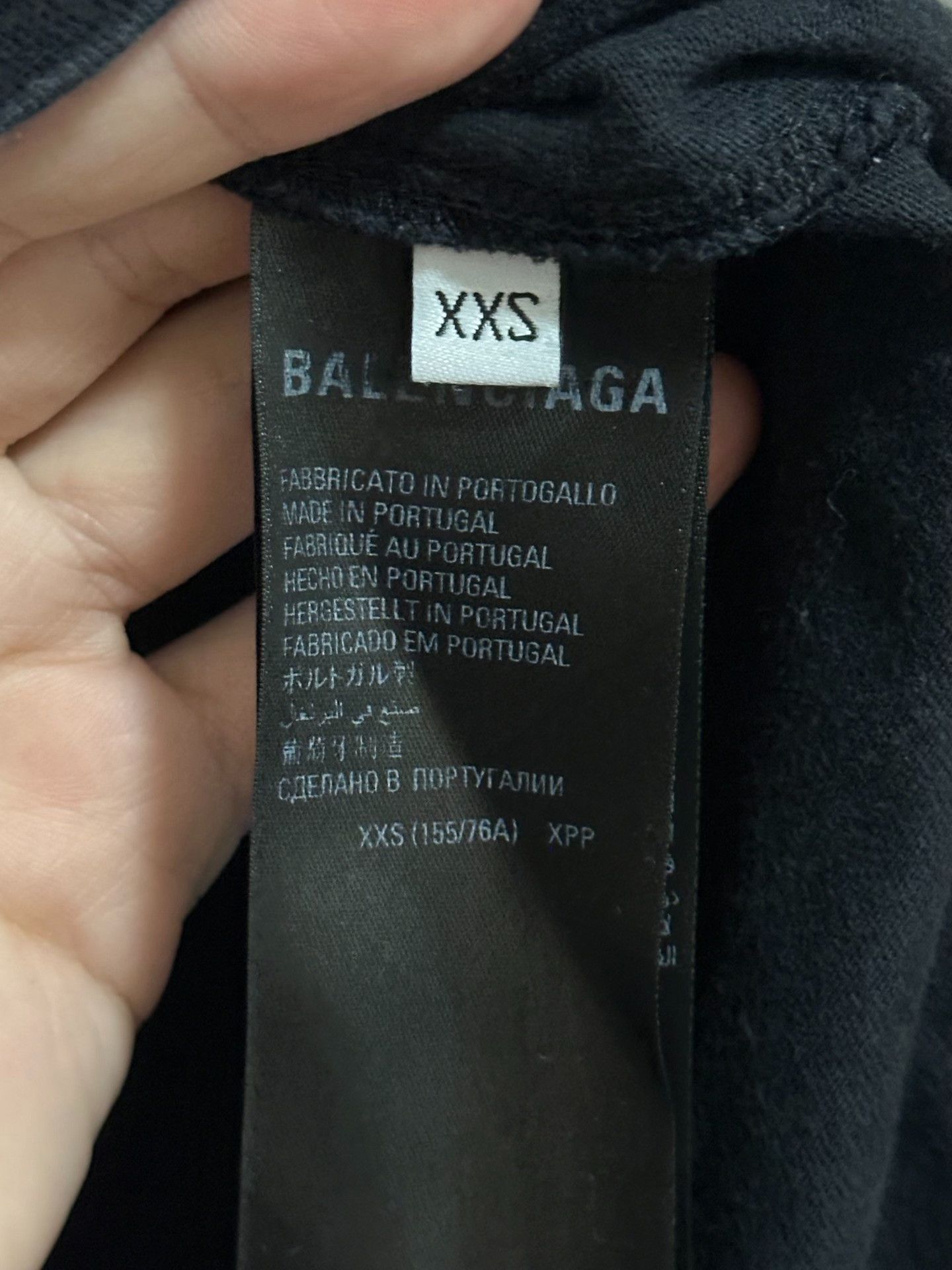 Balenciaga Balenciaga Distressed Script Logo T-shirt Size US XXS / EU 40 - 3 Thumbnail