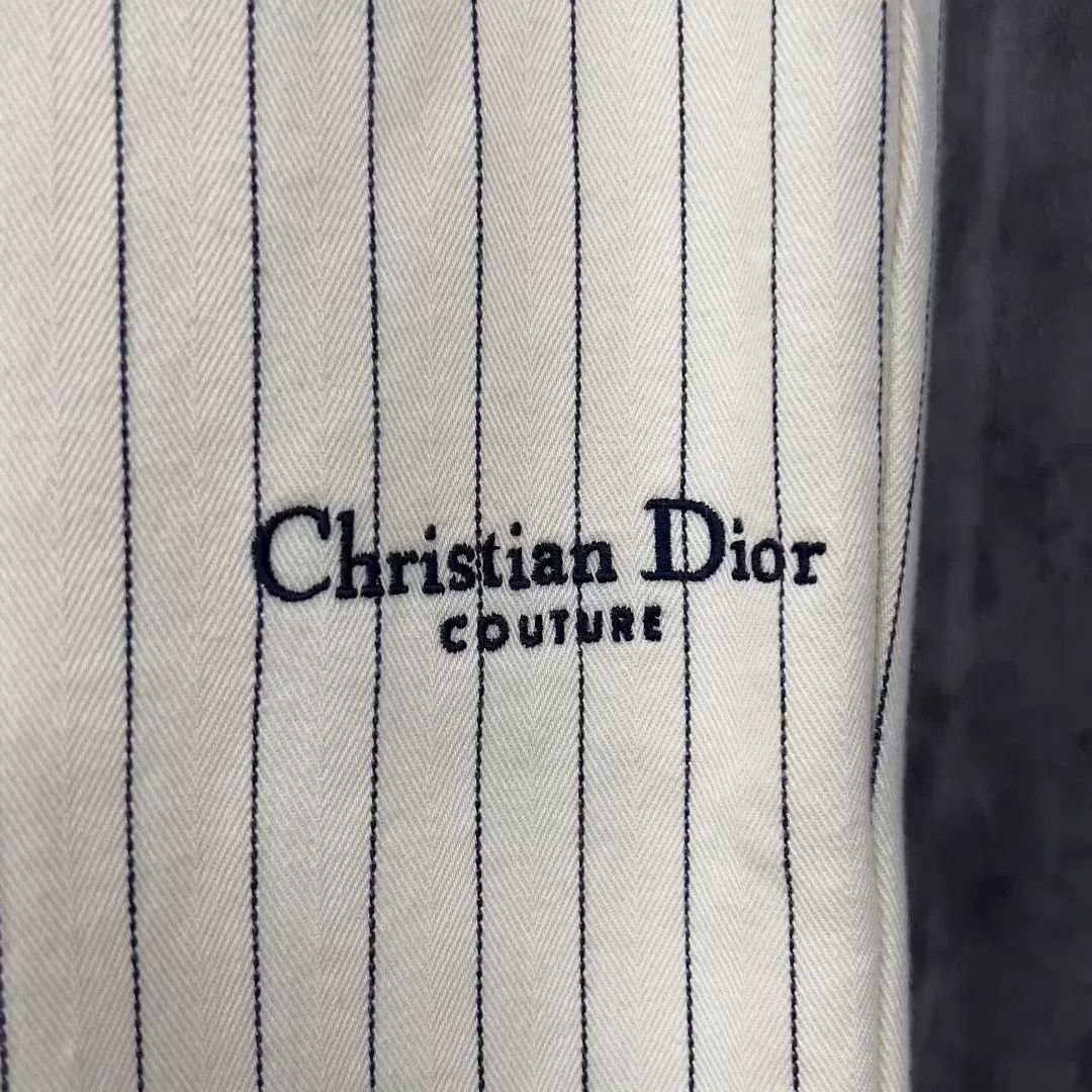 Dior Dior Embroidered Logo Striped Jeans Size US 34 / EU 50 - 2 Thumbnail