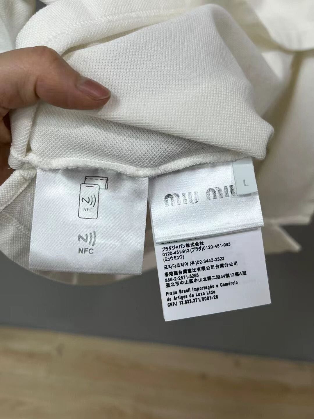 Miu Miu Miumiu Embroidered Logo Short Sleeve Size L / US 10 / IT 46 - 4 Thumbnail