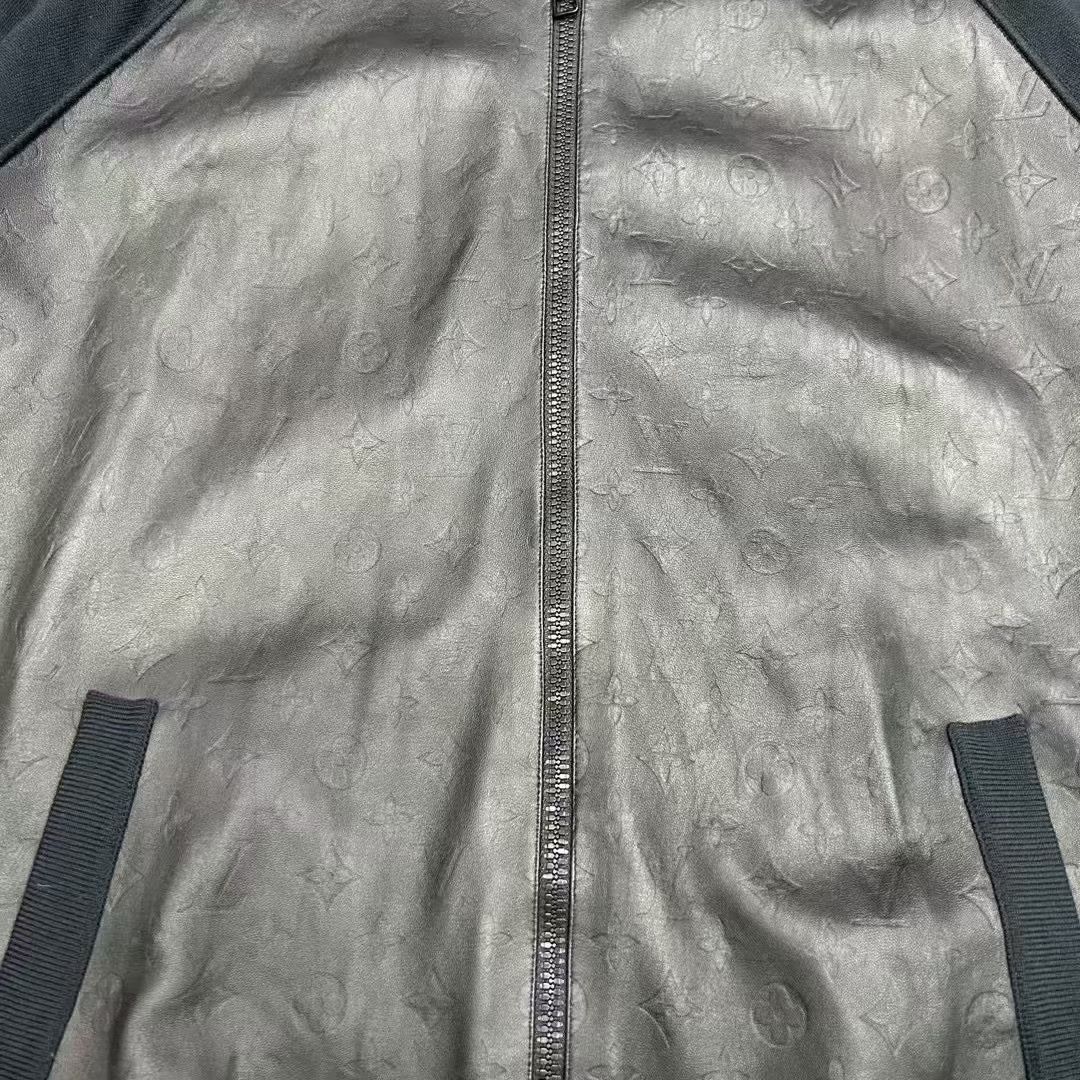 Louis Vuitton Louis Vuitton Monogram Leather Wool Jacket Size US XL / EU 56 / 4 - 6 Thumbnail