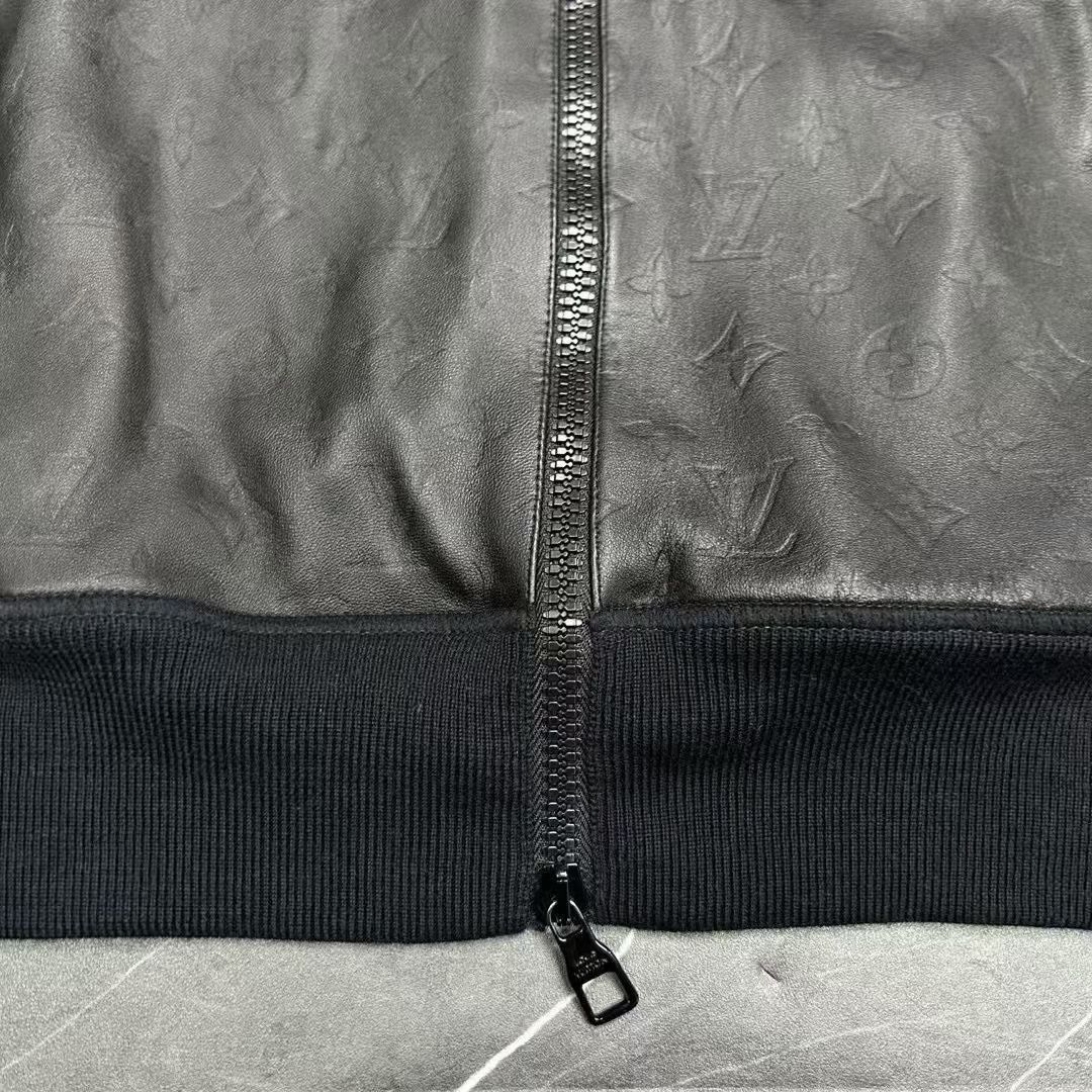 Louis Vuitton Louis Vuitton Monogram Leather Wool Jacket Size US XL / EU 56 / 4 - 4 Thumbnail