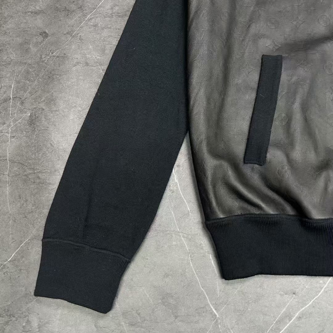 Louis Vuitton Louis Vuitton Monogram Leather Wool Jacket Size US XL / EU 56 / 4 - 5 Thumbnail