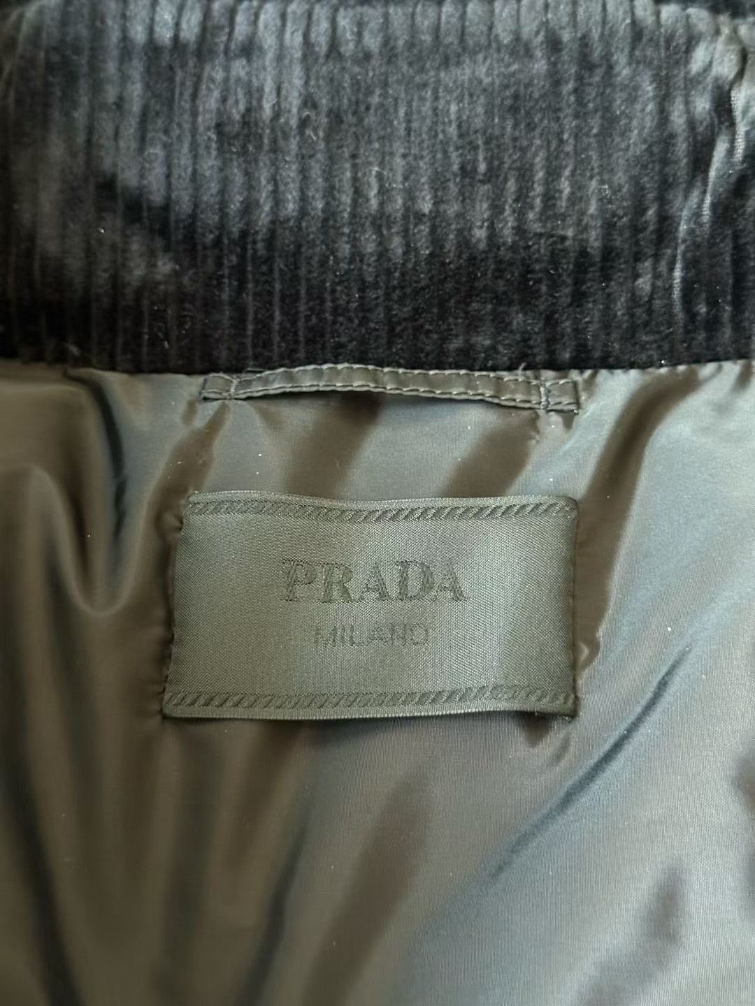 Prada Prada Corduroy Down Vest Size US XL / EU 56 / 4 - 3 Thumbnail