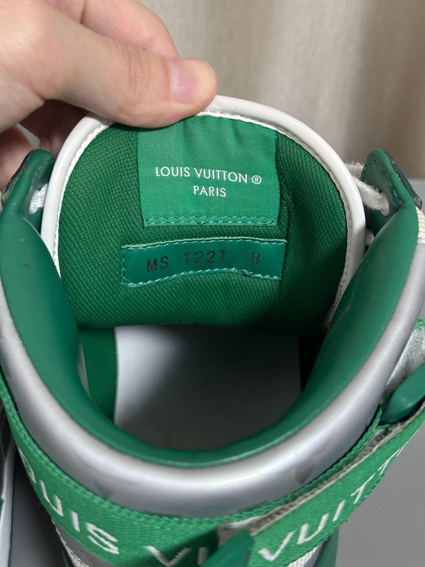 Louis Vuitton Louis Vuitton Rivoli Gray Green Sneakers Size US 8 / EU 41 - 7 Thumbnail