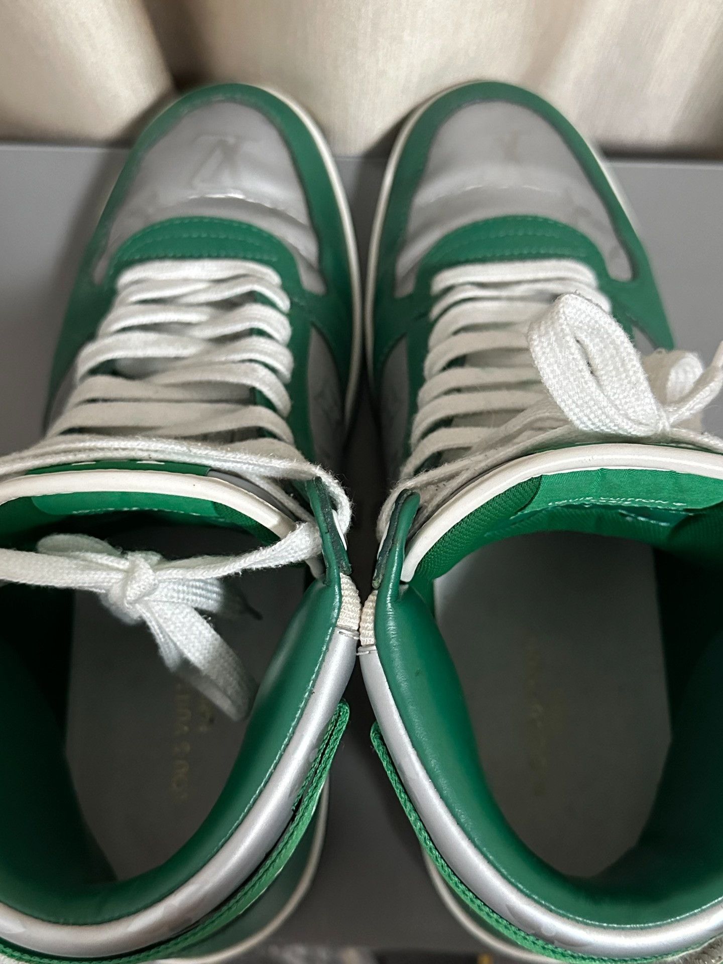 Louis Vuitton Louis Vuitton Rivoli Gray Green Sneakers Size US 8 / EU 41 - 8 Thumbnail