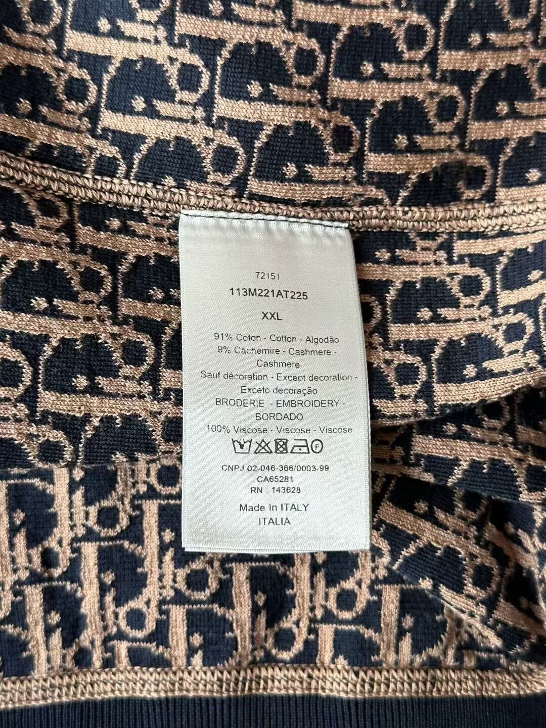Dior Dior Inner Full Print Coat Size US XXL / EU 58 / 5 - 4 Thumbnail