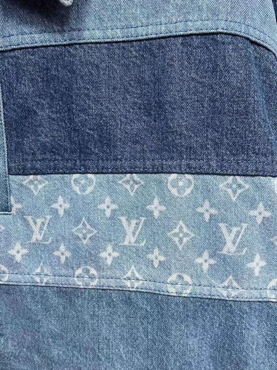 Louis Vuitton Louis Vuitton Blue Logo Stripe Denim Jacket Size XS / US 0-2 / IT 36-38 - 4 Thumbnail