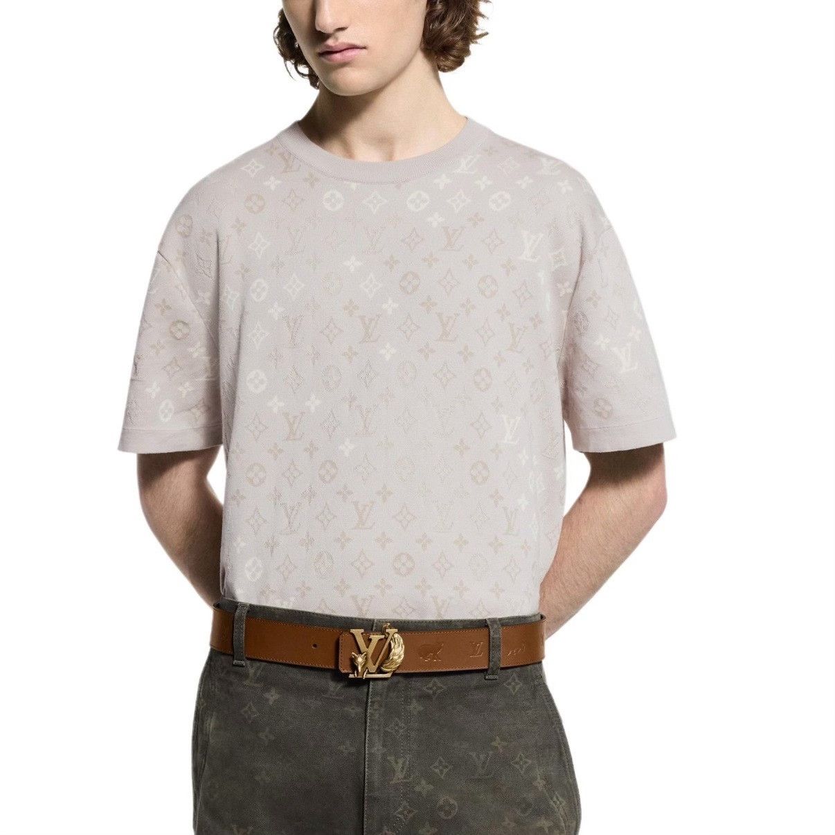 Louis Vuitton LV Monogram Knit Short Sleeve SS26 Size US M / EU 48-50 / 2 - 6 Thumbnail