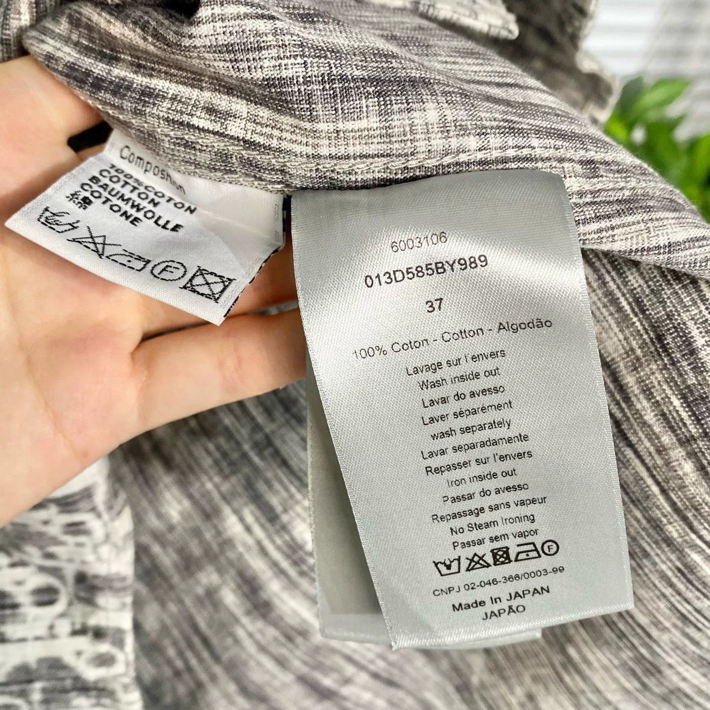Dior Dior Oblique Denim Gray Shirt Jacket Size US M / EU 48-50 / 2 - 4 Thumbnail