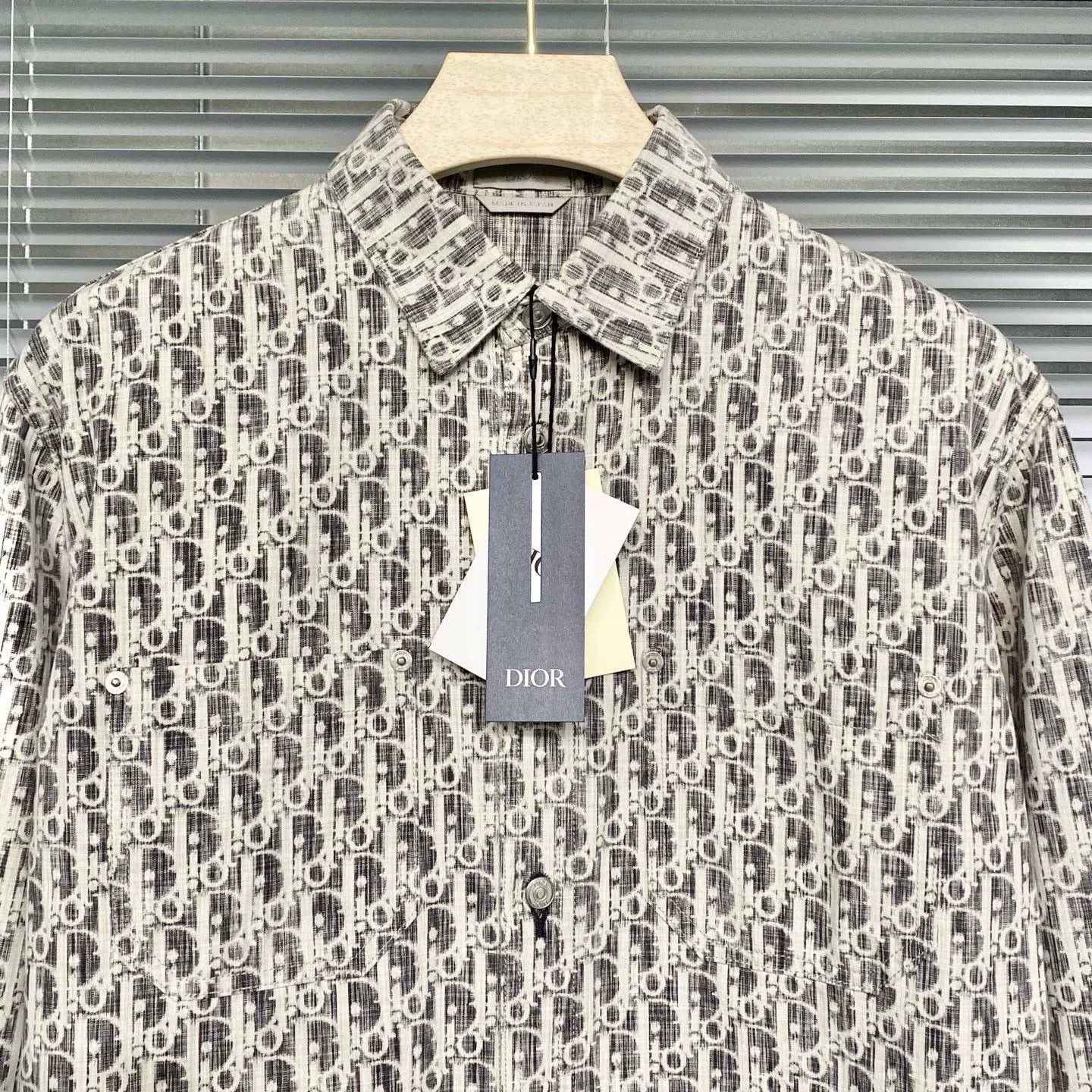 Dior Dior Oblique Denim Gray Shirt Jacket Size US M / EU 48-50 / 2 - 3 Thumbnail