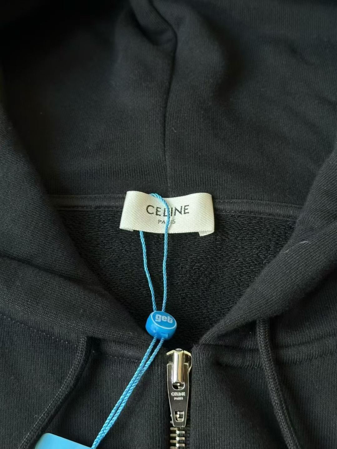Celine Celine Embroidered Logo Zip Hoodie Size US L / EU 52-54 / 3 - 3 Thumbnail