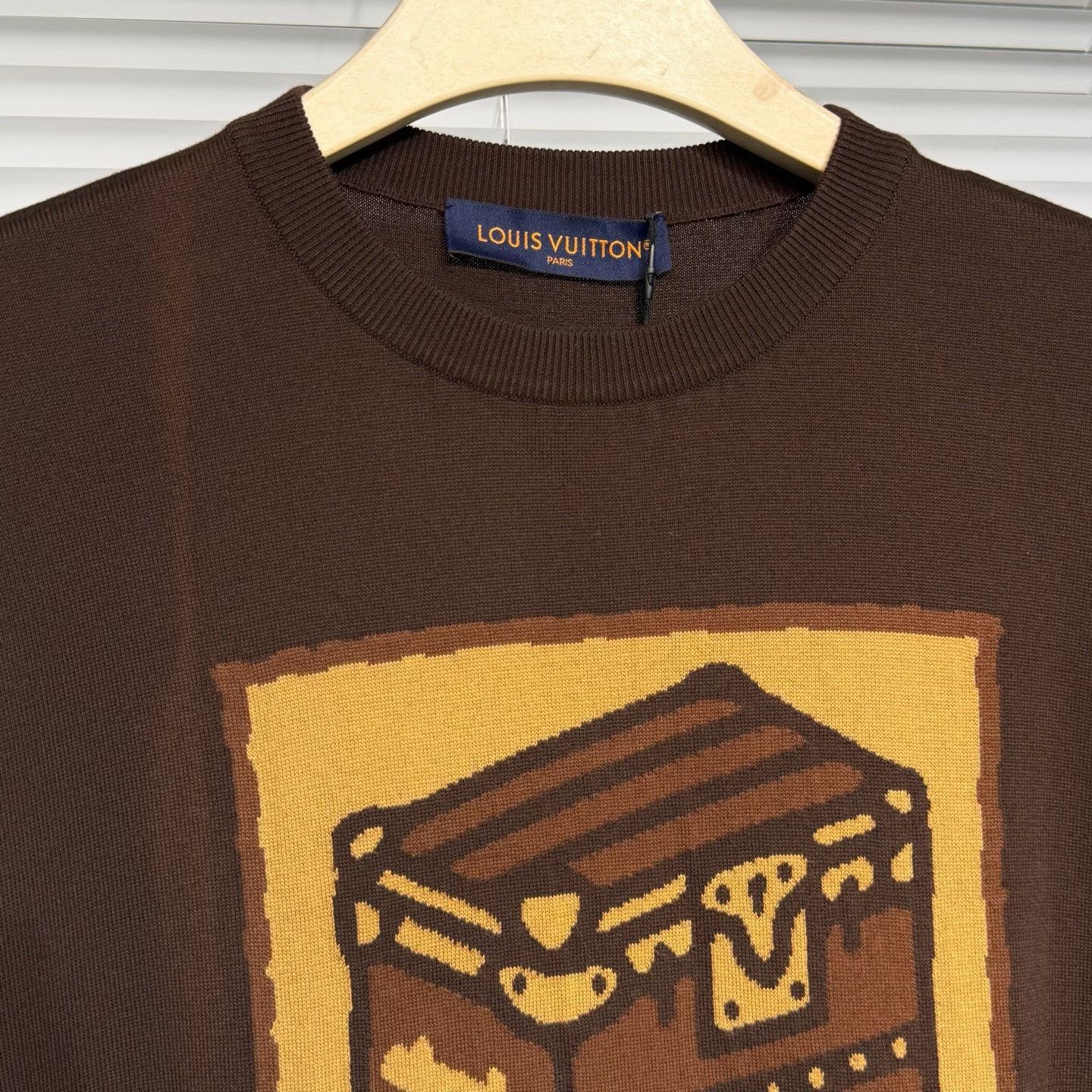 Louis Vuitton LV 2025 Pharrell Trunk Jacquard Short-Sleeve Size US L / EU 52-54 / 3 - 3 Thumbnail