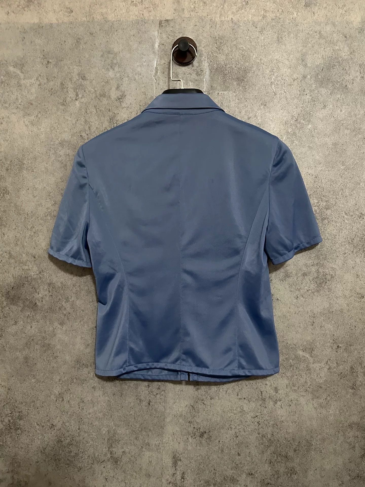 Miu Miu Miu Miu Blue Short-Sleeve Sports Jacket Size S / US 4 / IT 40 - 3 Thumbnail