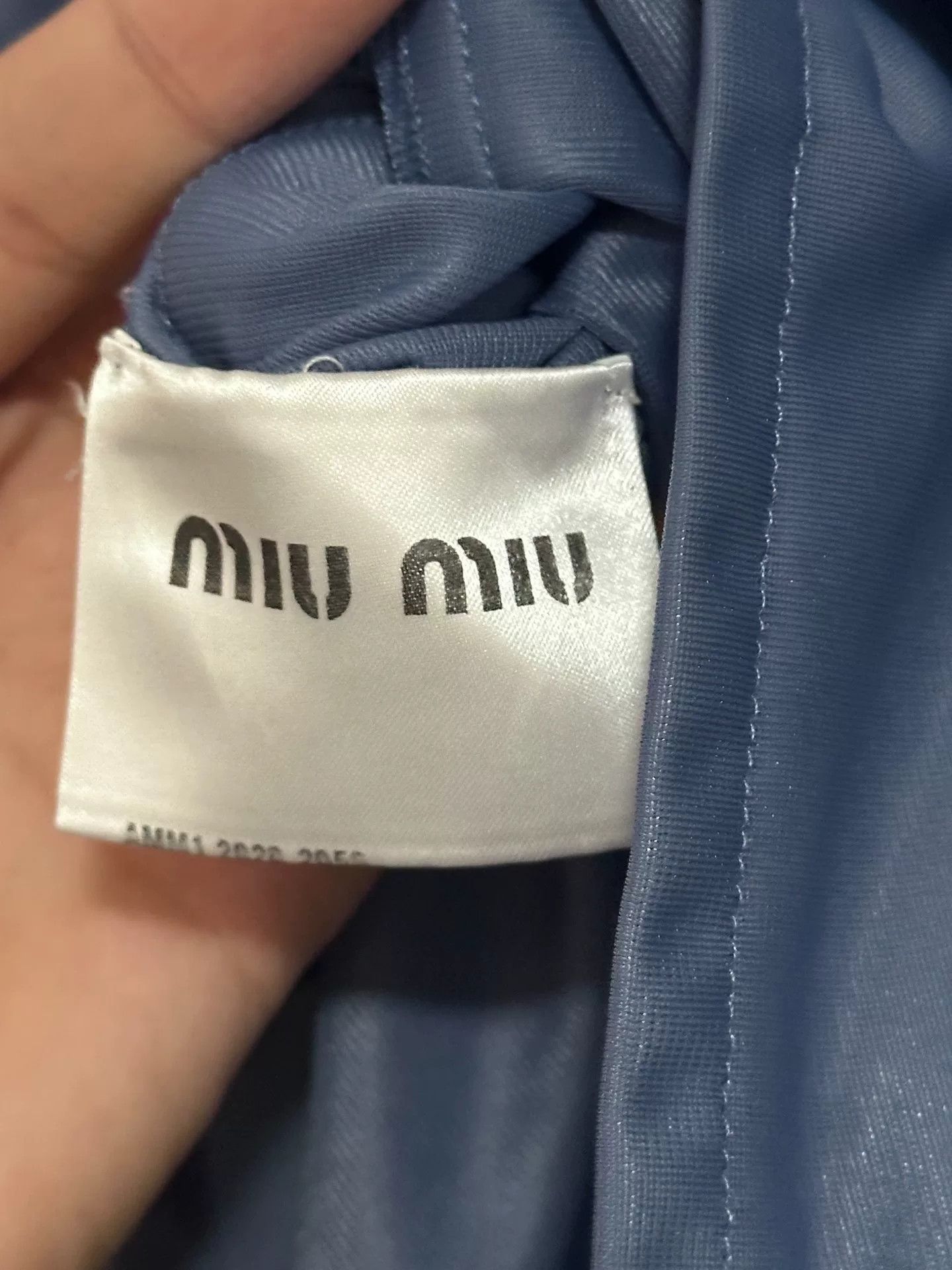 Miu Miu Miu Miu Blue Short-Sleeve Sports Jacket Size S / US 4 / IT 40 - 4 Thumbnail