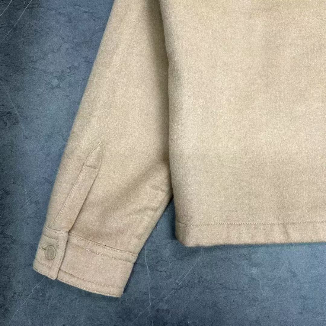 Louis Vuitton Louis Vuitton Alpaca Khaki Collar Button Coat Size US XXL / EU 58 / 5 - 6 Thumbnail