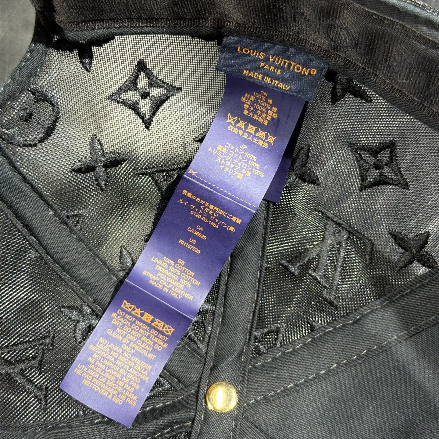 Louis Vuitton Louis Vuitton Monogram Black Adjustable Baseball Cap Size ONE SIZE - 4 Thumbnail