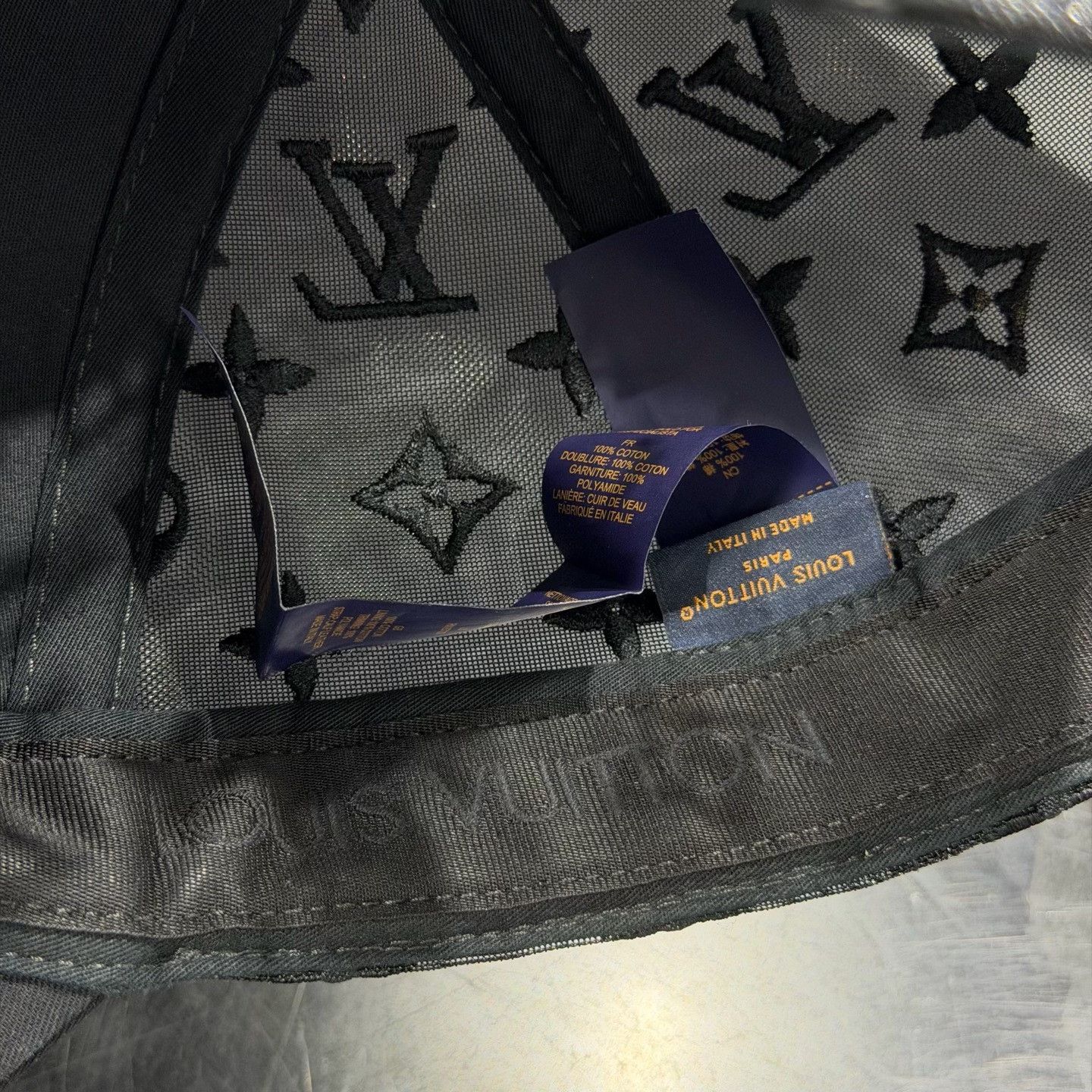 Louis Vuitton Louis Vuitton Monogram Black Adjustable Baseball Cap Size ONE SIZE - 6 Thumbnail