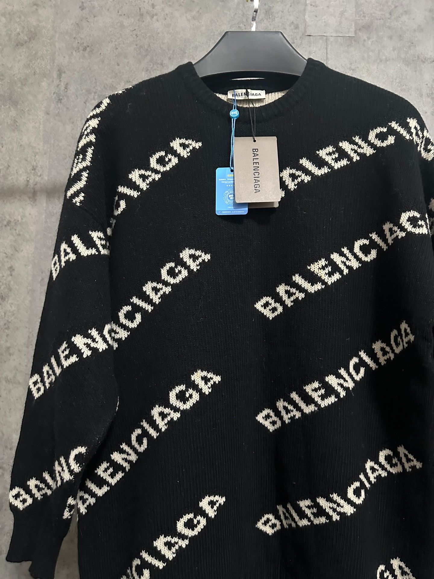 Balenciaga Balenciaga Logo Knit Sweater Size XXS / US 00 / IT 34 - 2 Thumbnail