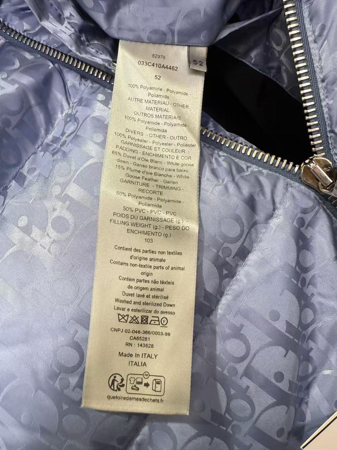 Dior DIOR Latest Haze Blue Monogram Down Vest Size US L / EU 52-54 / 3 - 3 Thumbnail