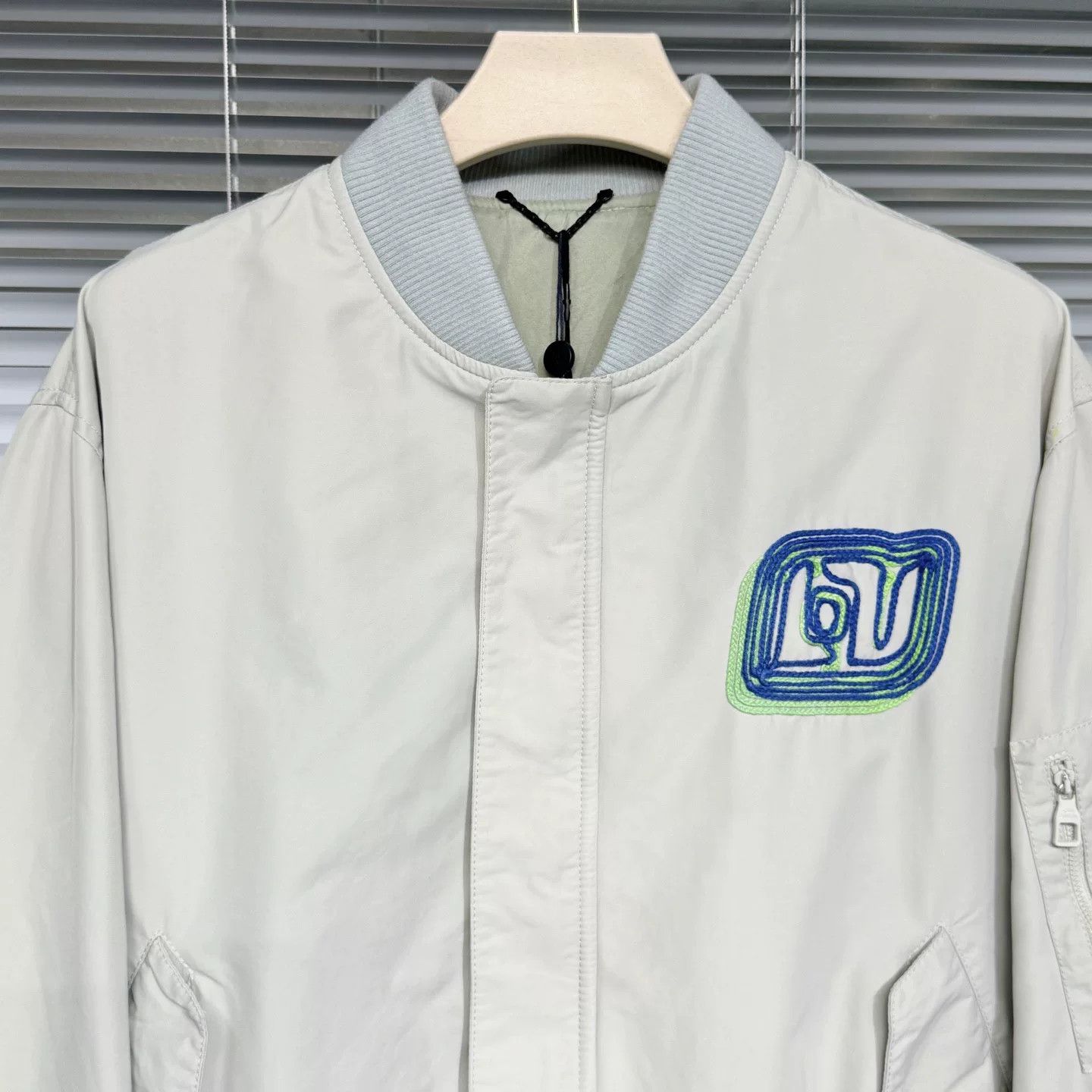 Louis Vuitton LV Light Green Pilot Jacket Size US L / EU 52-54 / 3 - 3 Thumbnail