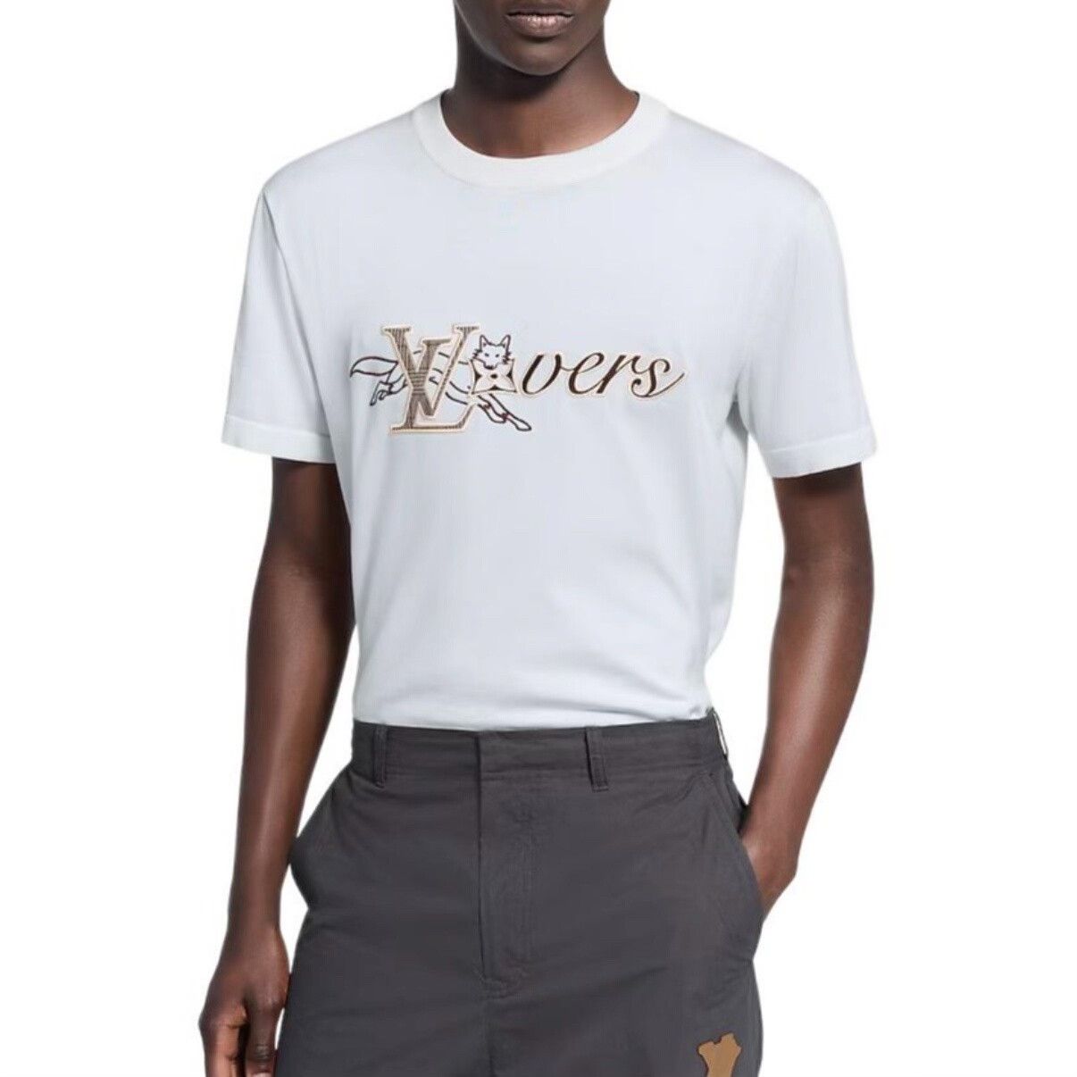 Louis Vuitton LV SS26 Knit Short Sleeve Fox Embroidery Size US L / EU 52-54 / 3 - 6 Thumbnail