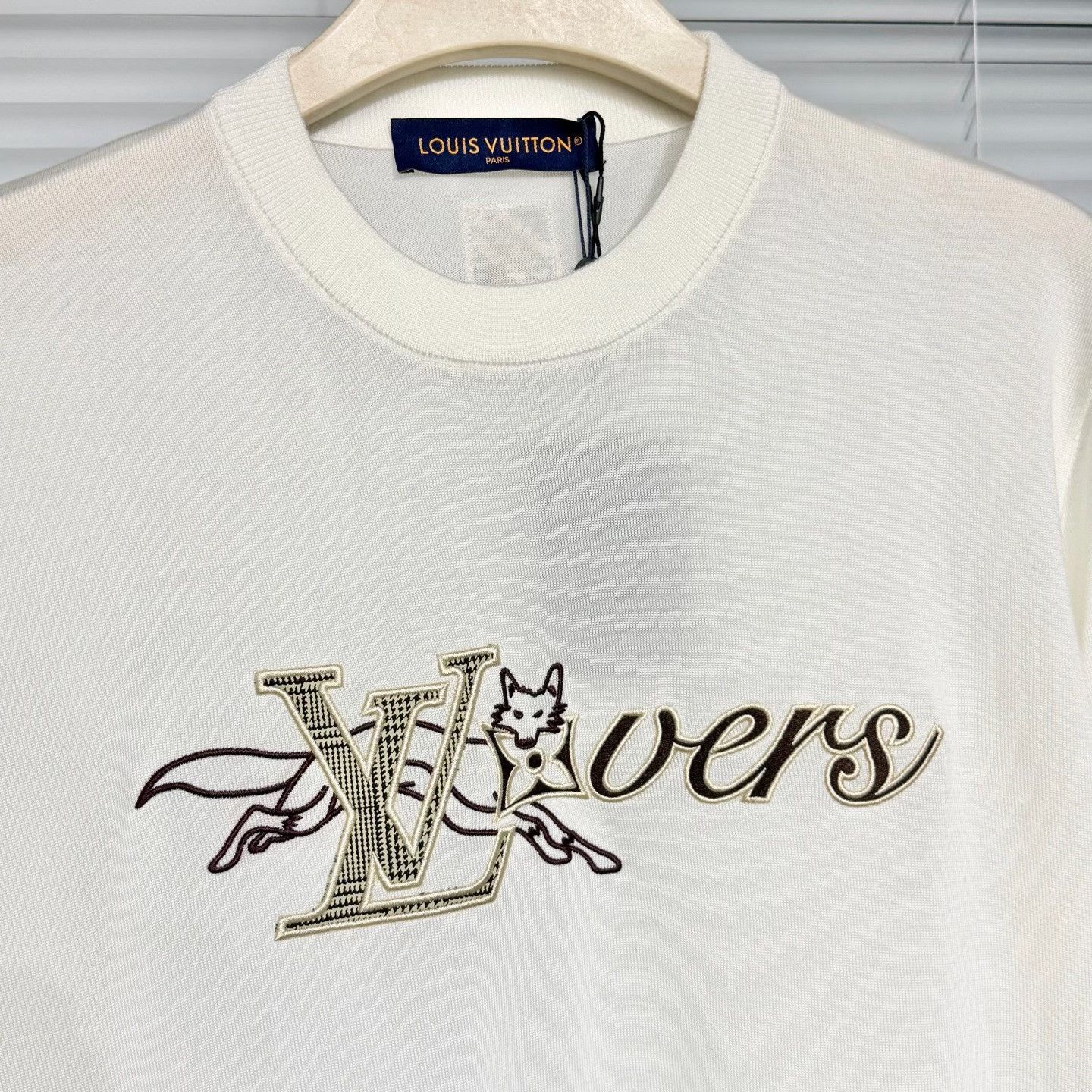 Louis Vuitton LV SS26 Knit Short Sleeve Fox Embroidery Size US L / EU 52-54 / 3 - 3 Thumbnail