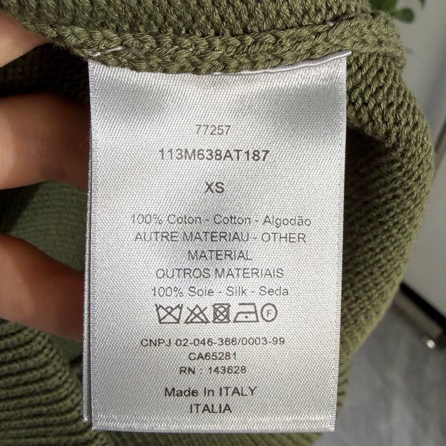 Dior DIOR Knit Sweater with Logo Sleeves XS Size US XS / EU 42 / 0 - 4 Thumbnail