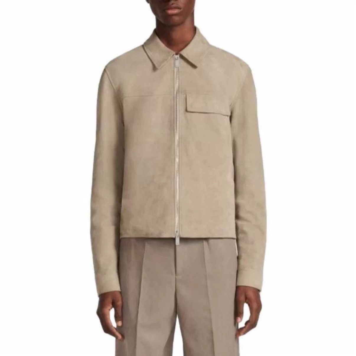 Dior Dior Beige Leather Jacket with Zip Size US M / EU 48-50 / 2 - 7 Thumbnail