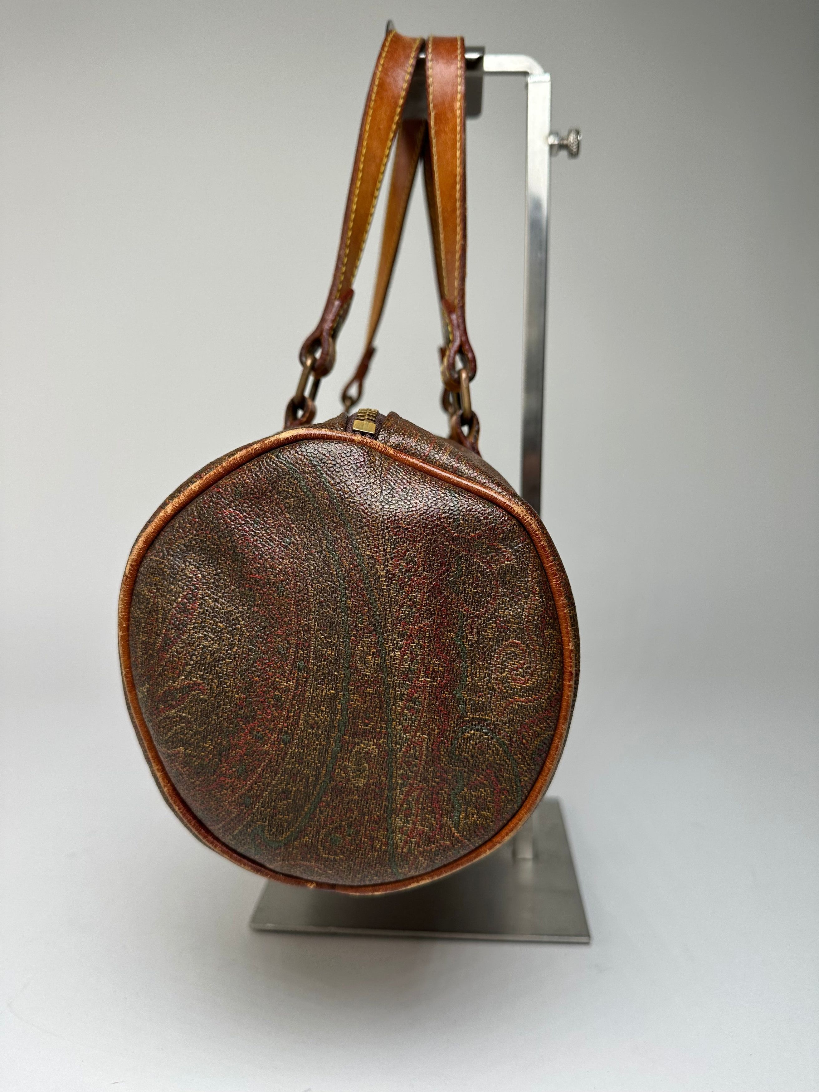 Etro Vintage Paisley Bownling Bag Orange Brown Size ONE SIZE - 8 Thumbnail