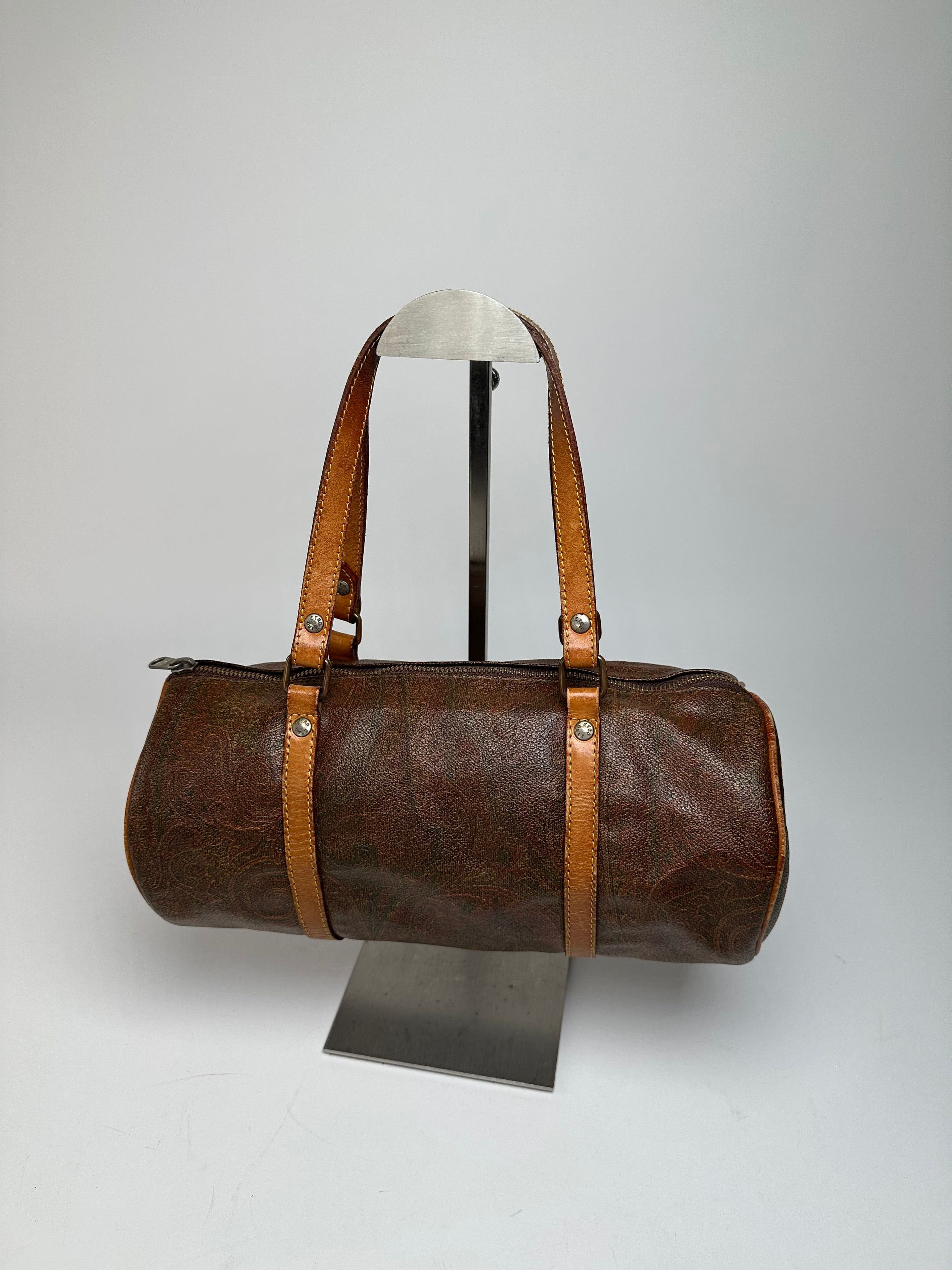 Etro Vintage Paisley Bownling Bag Orange Brown Size ONE SIZE - 12 Thumbnail