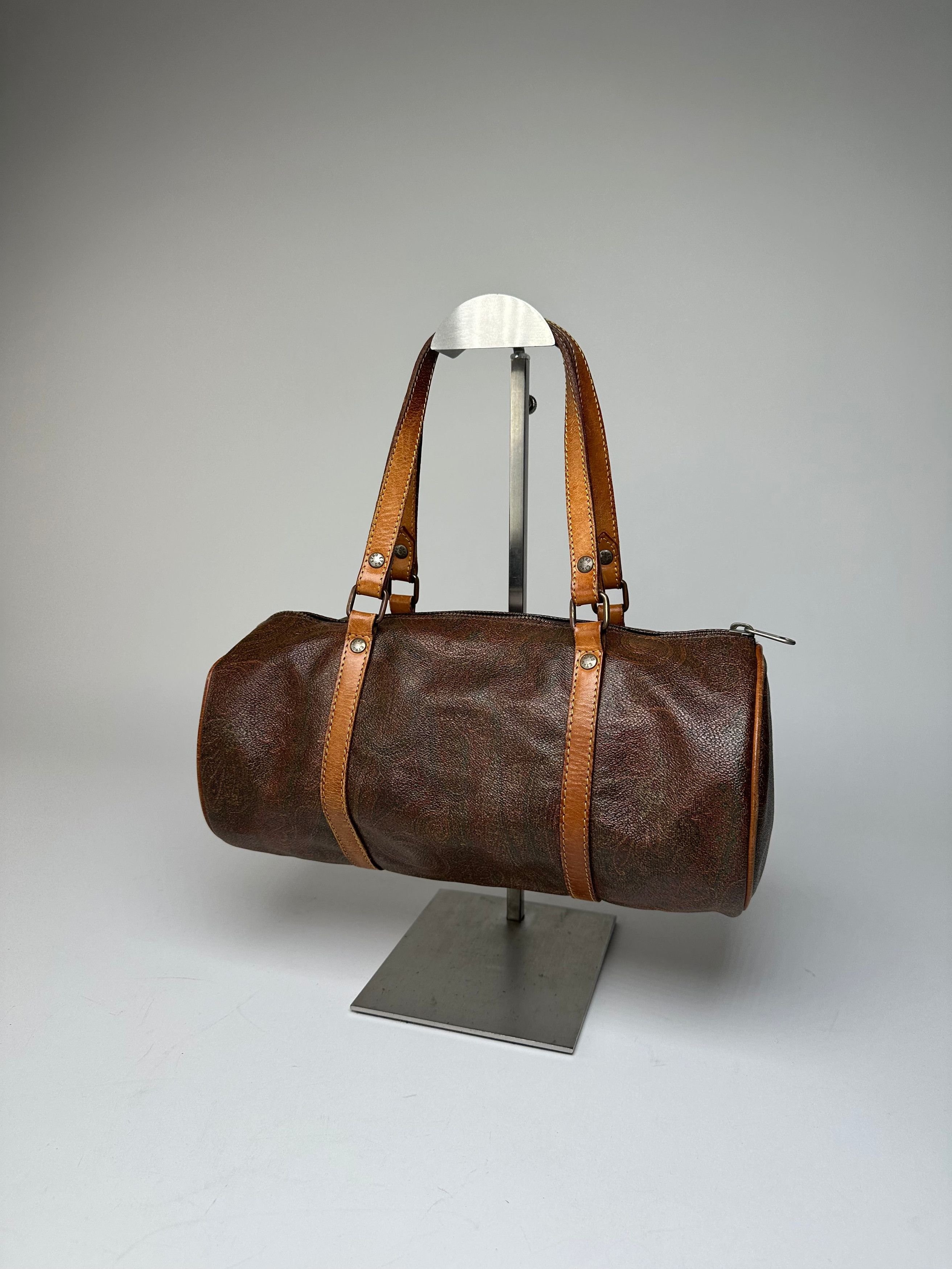 Etro Vintage Paisley Bownling Bag Orange Brown Size ONE SIZE - 7 Thumbnail