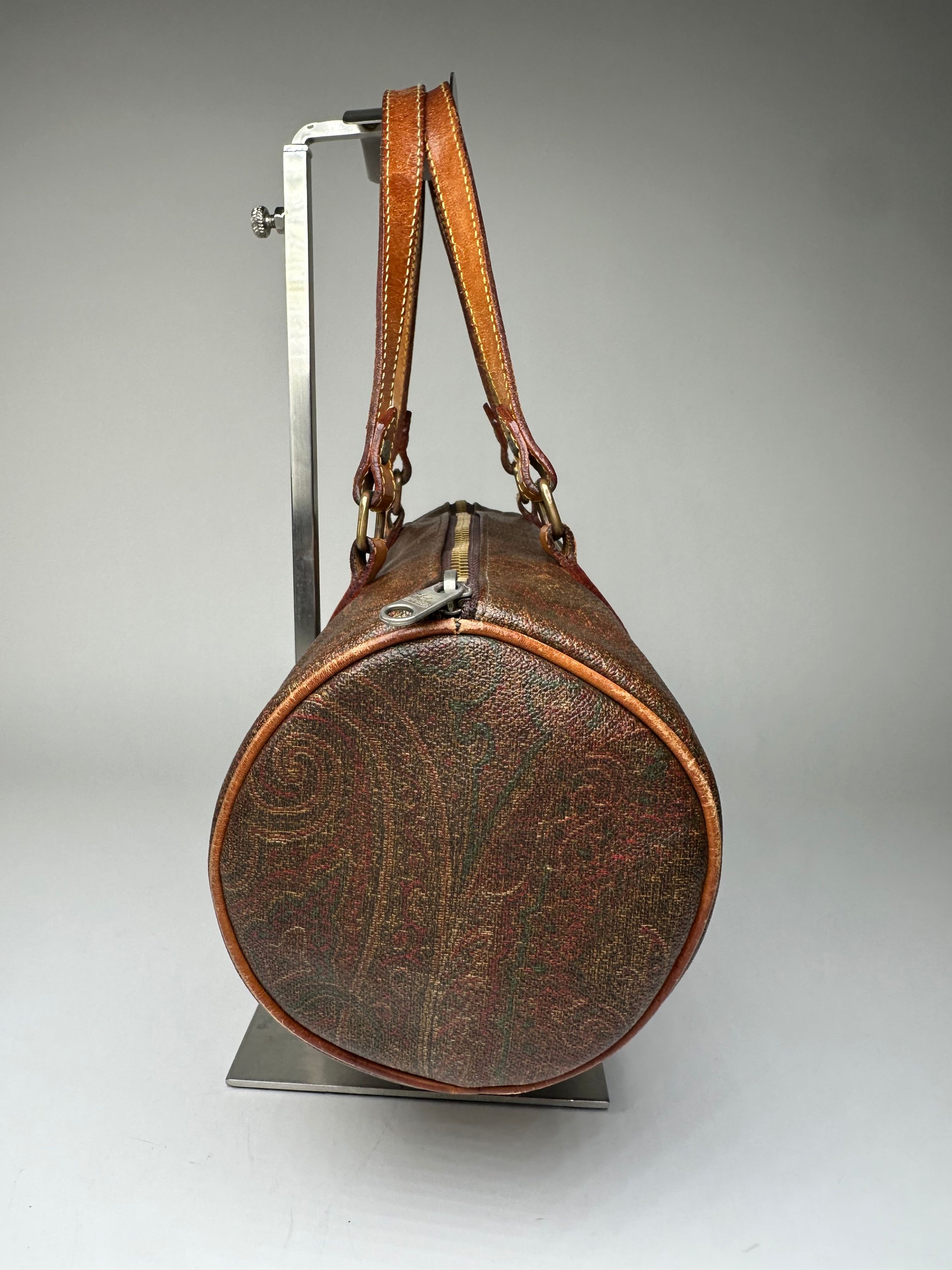 Etro Vintage Paisley Bownling Bag Orange Brown Size ONE SIZE - 6 Thumbnail