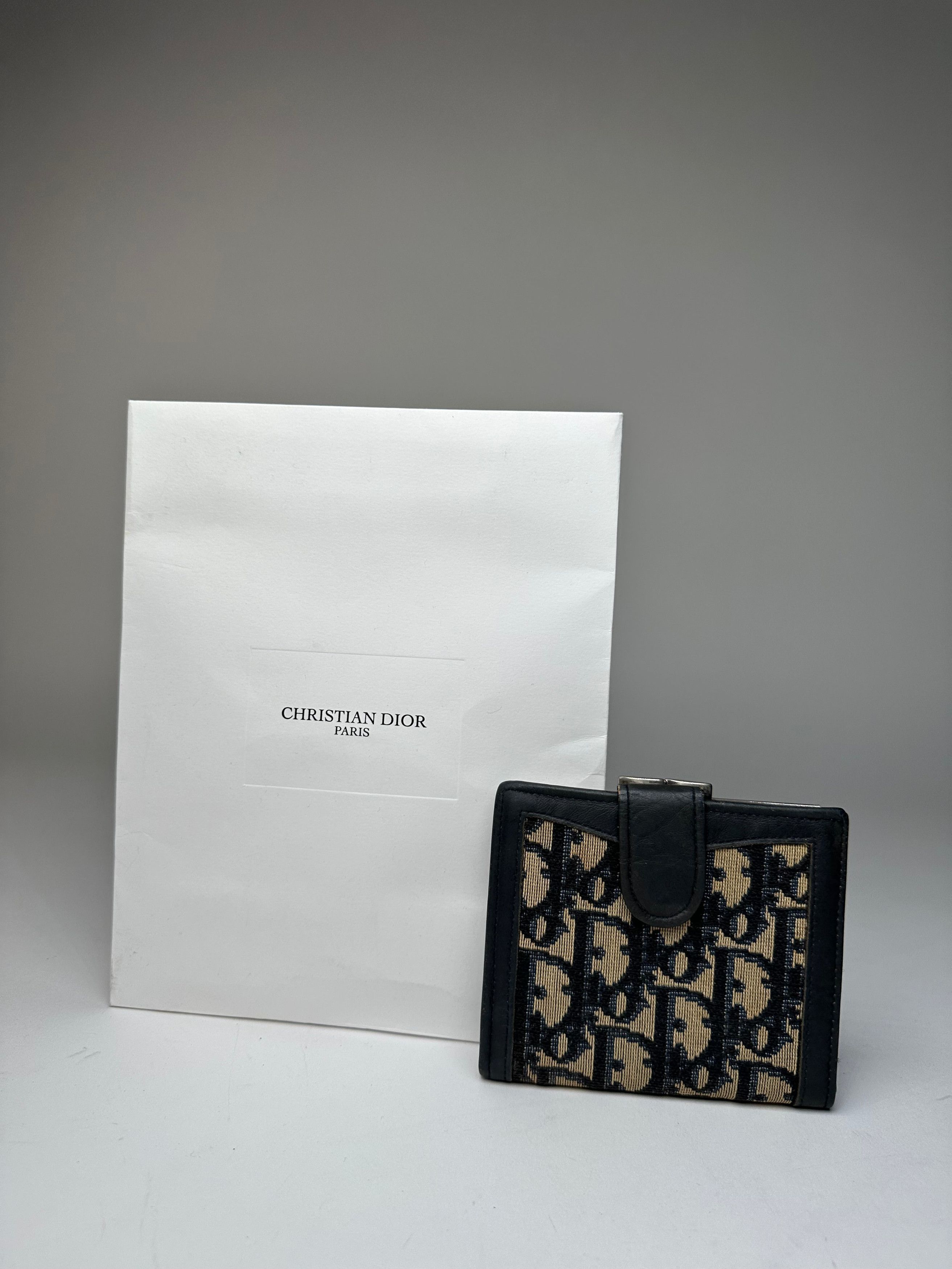 Dior Vintage Oblique Monogram Beige Navy Size ONE SIZE - 6 Thumbnail