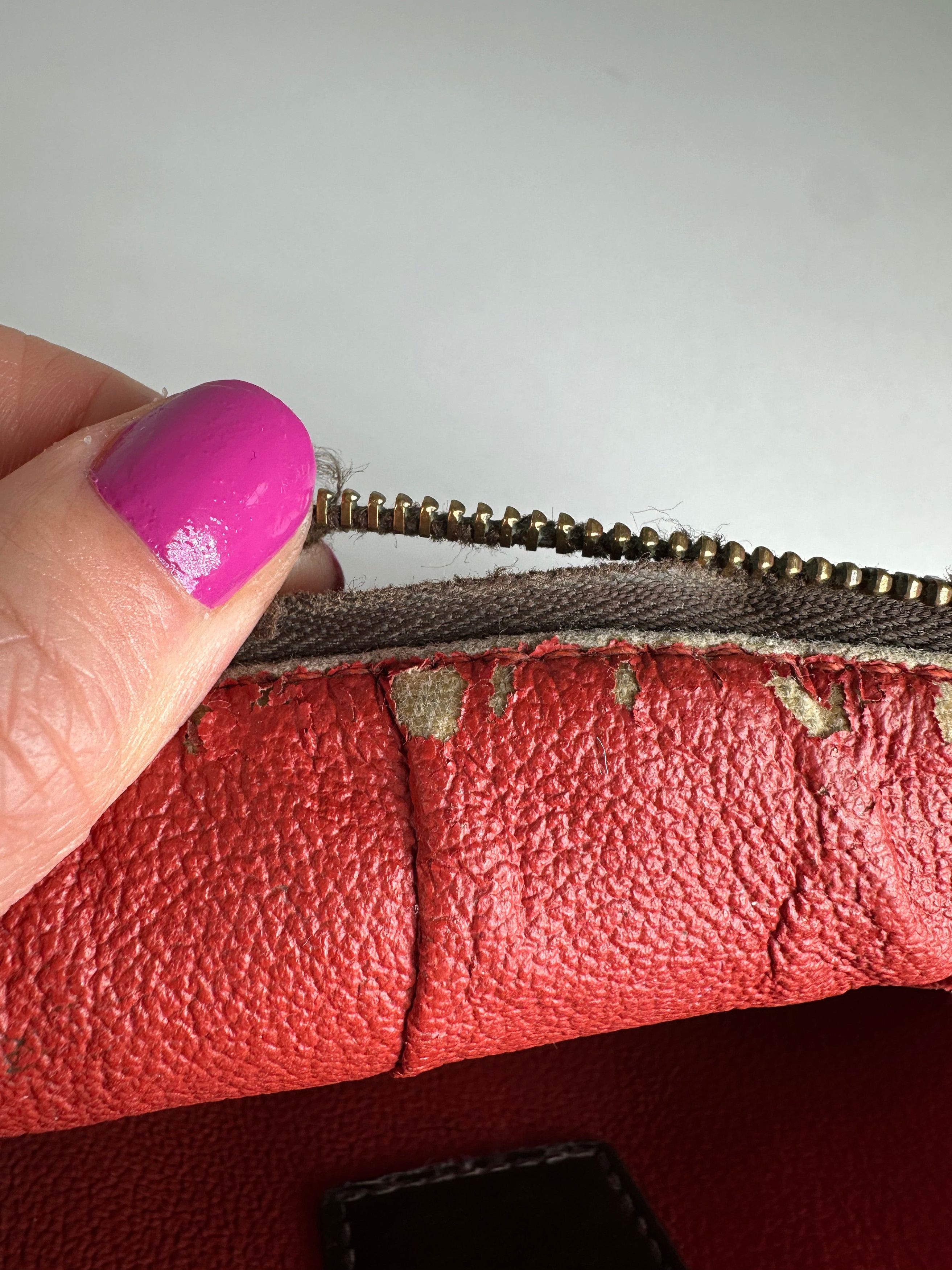 Louis Vuitton Vintage Damier Monogram Leather Clutch / Mini Bag Brown Size ONE SIZE - 8 Thumbnail