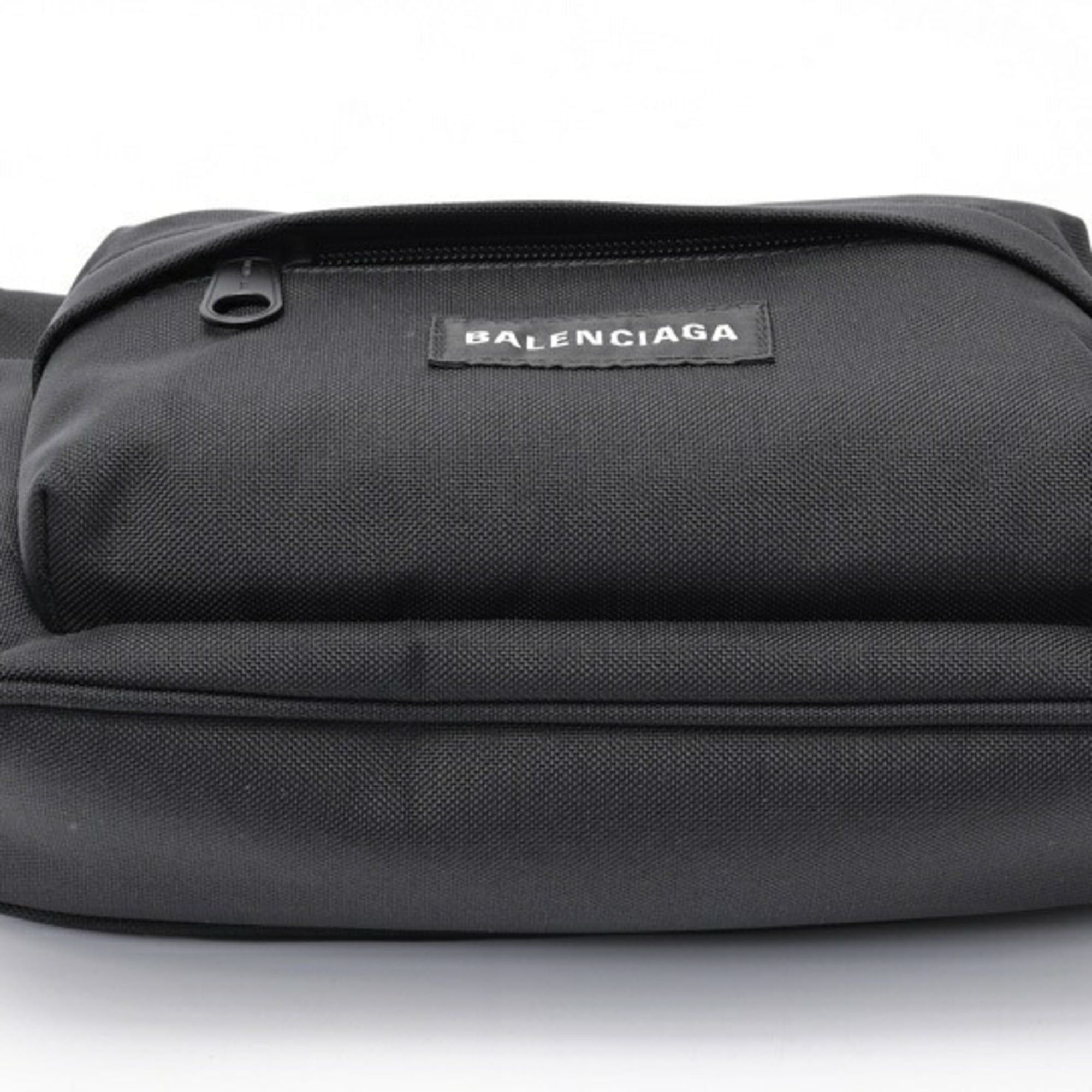 Balenciaga Balenciaga Labor Medium Chain Shoulder Bag 741080 Nylon Metal Black Size ONE SIZE - 4 Thumbnail