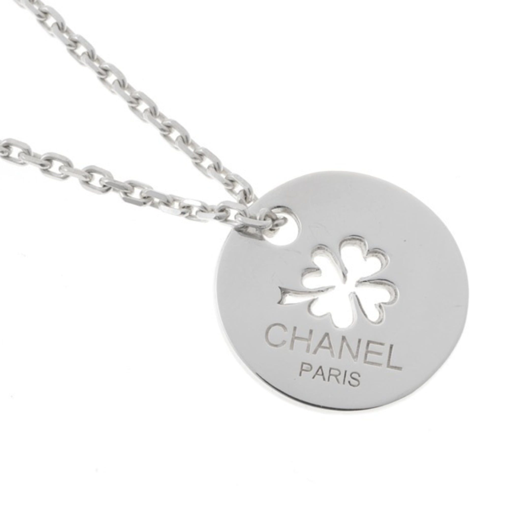 Chanel Chanel necklace, Sterling Silver (925), clover motif, 44.5 cm, A-159800 Size ONE SIZE - 4 Thumbnail