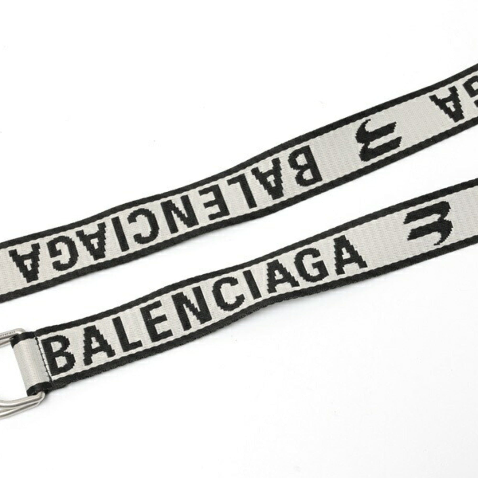 Balenciaga Balenciaga D-ring belt, polyester, light gray/black Size ONE SIZE - 4 Thumbnail