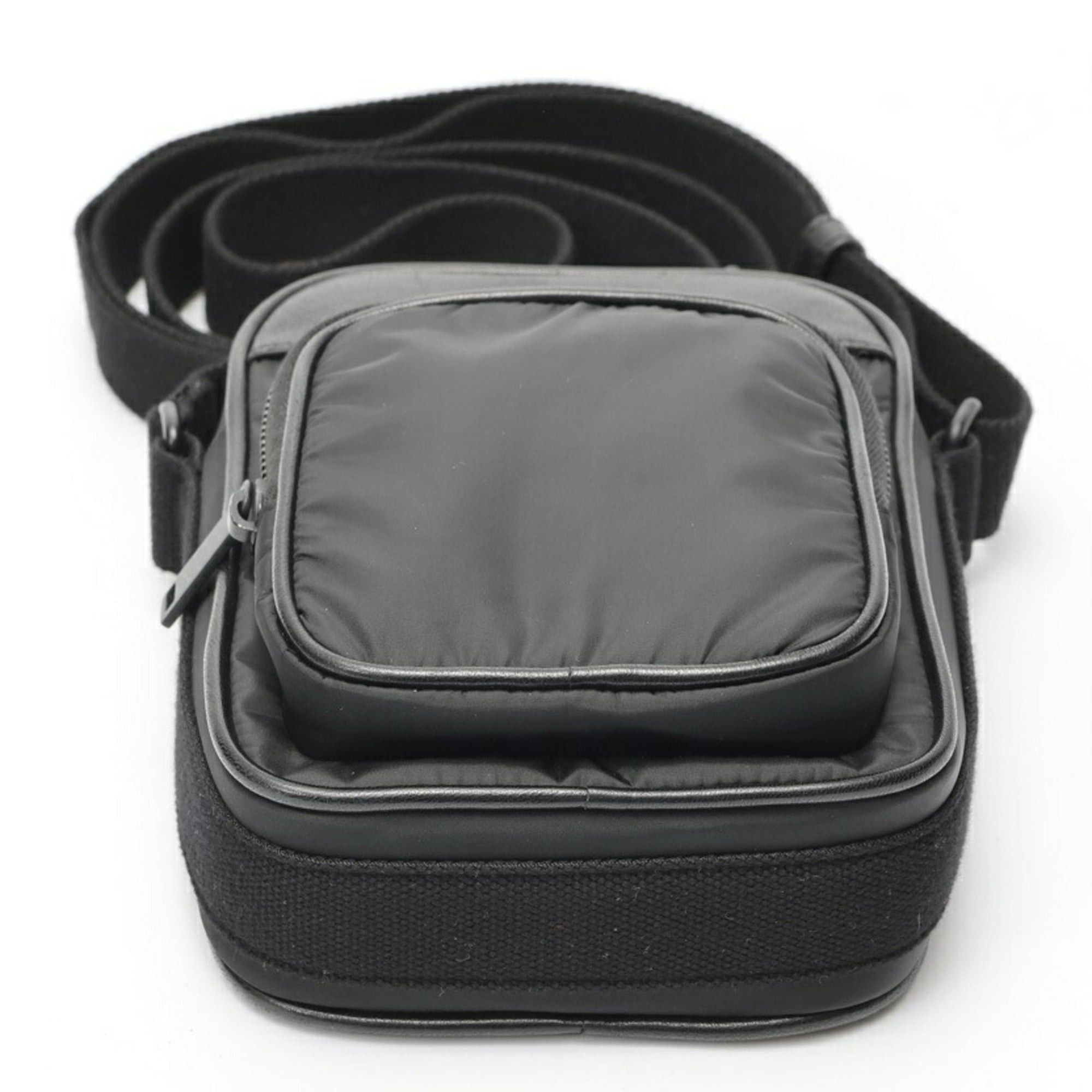 Saint Laurent Paris Saint Laurent City Mini Camera Bag Shoulder 779661 Nylon Leather Black Size ONE SIZE - 4 Thumbnail