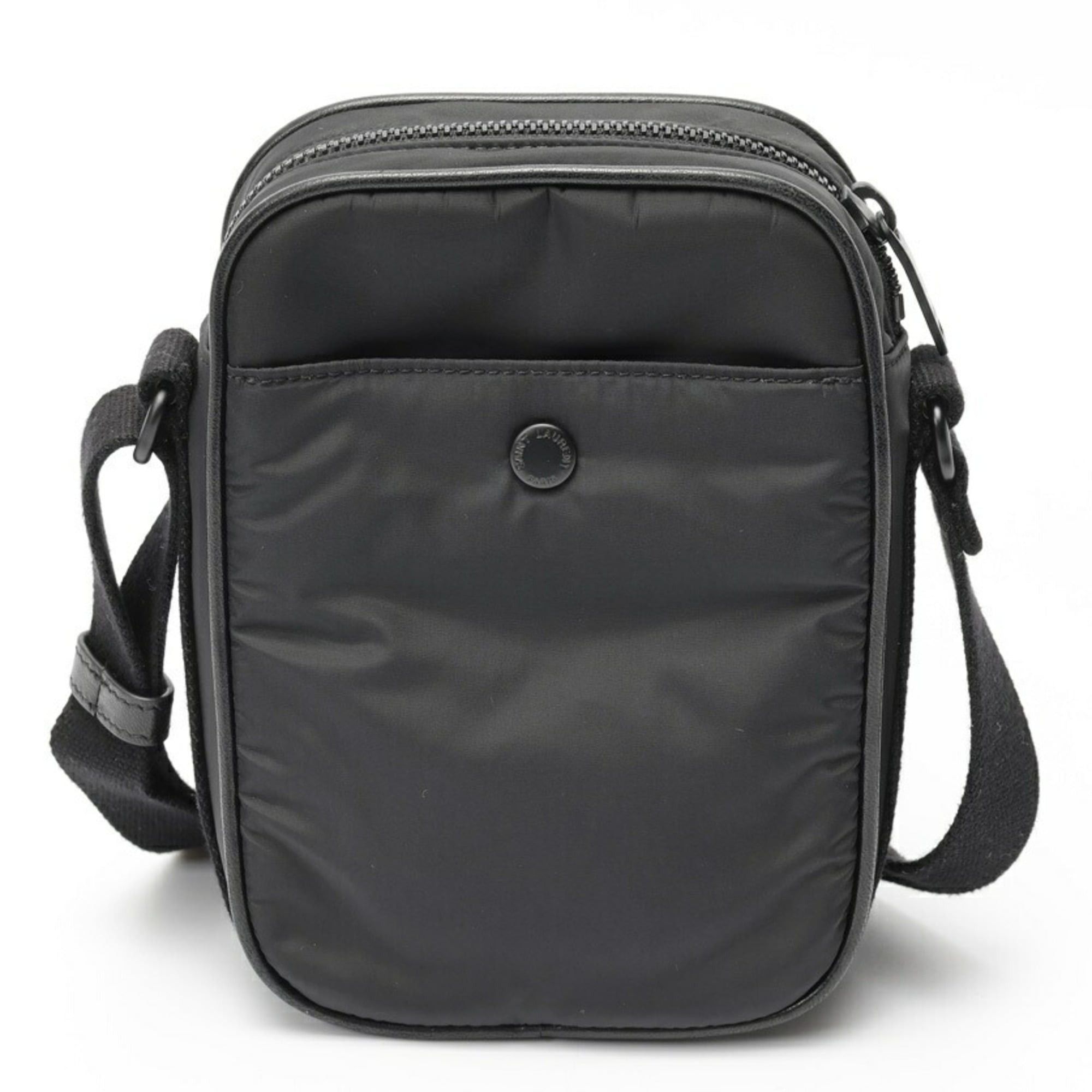 Saint Laurent Paris Saint Laurent City Mini Camera Bag Shoulder 779661 Nylon Leather Black Size ONE SIZE - 3 Thumbnail