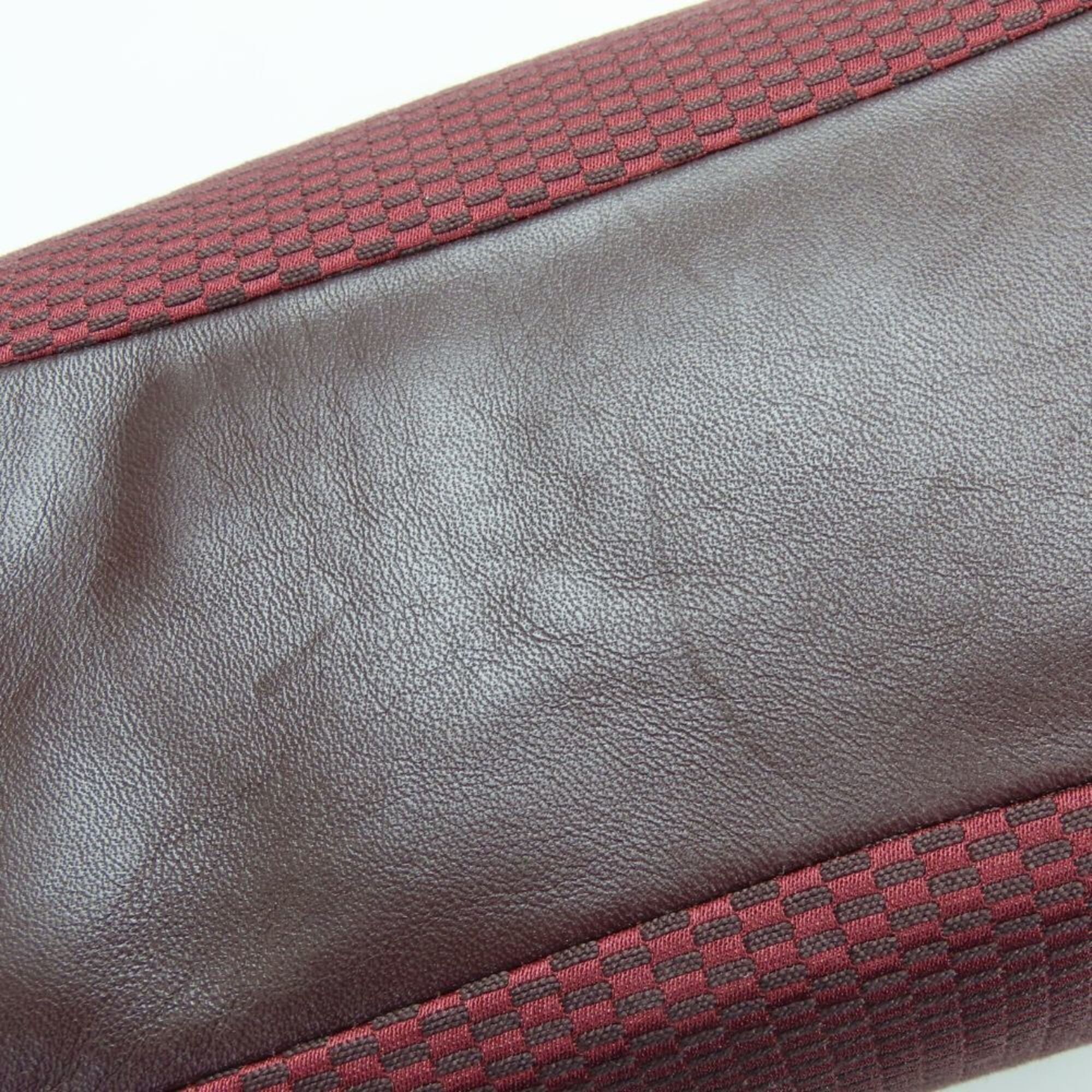 Coach Coach Tote Bag F57540 Canvas Leather Bordeaux Brown Women's COACH Size ONE SIZE - 9 Thumbnail
