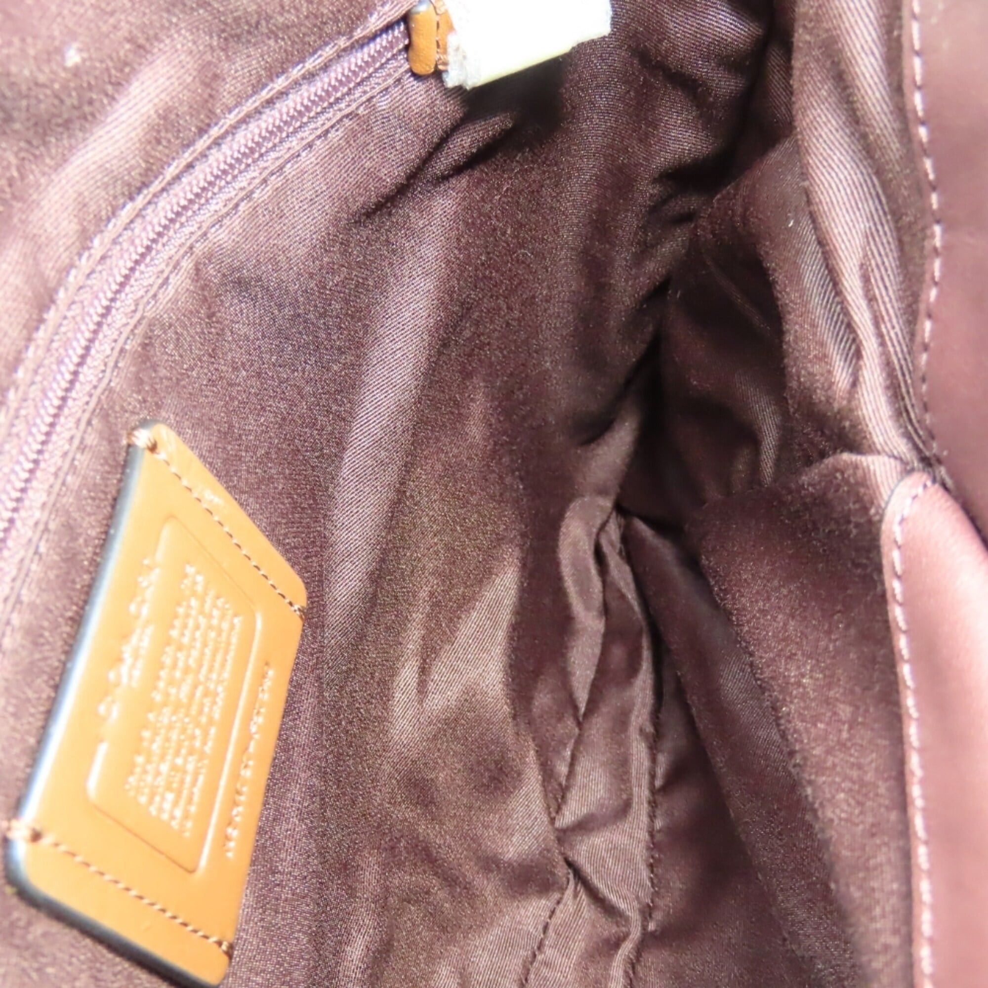 Coach Coach Tote Bag F57540 Canvas Leather Bordeaux Brown Women's COACH Size ONE SIZE - 15 Thumbnail