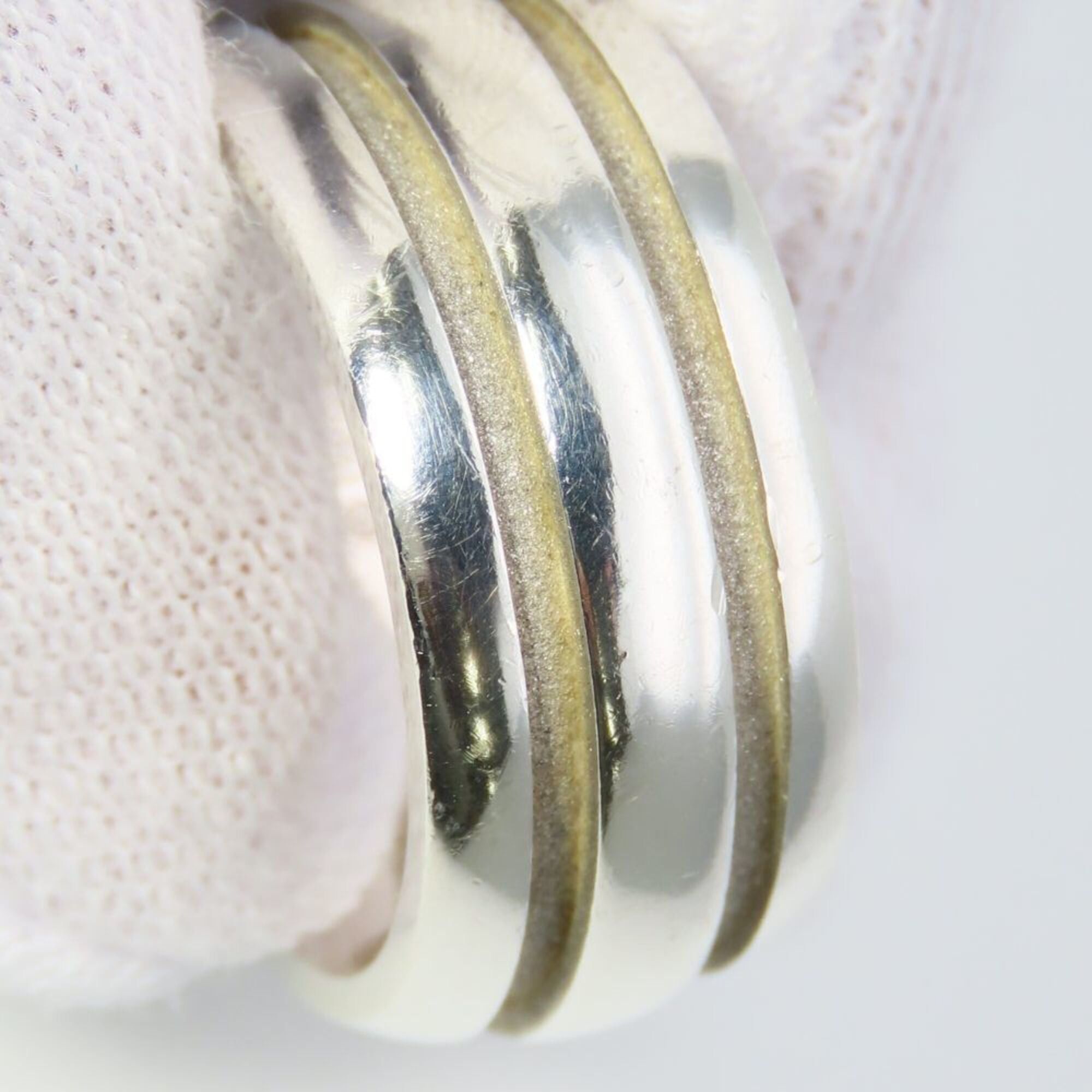 Tiffany & Co. Tiffany & Co. Grooved Double Line Ring, Sterling Silver 925, Women's. Size ONE SIZE - 4 Thumbnail