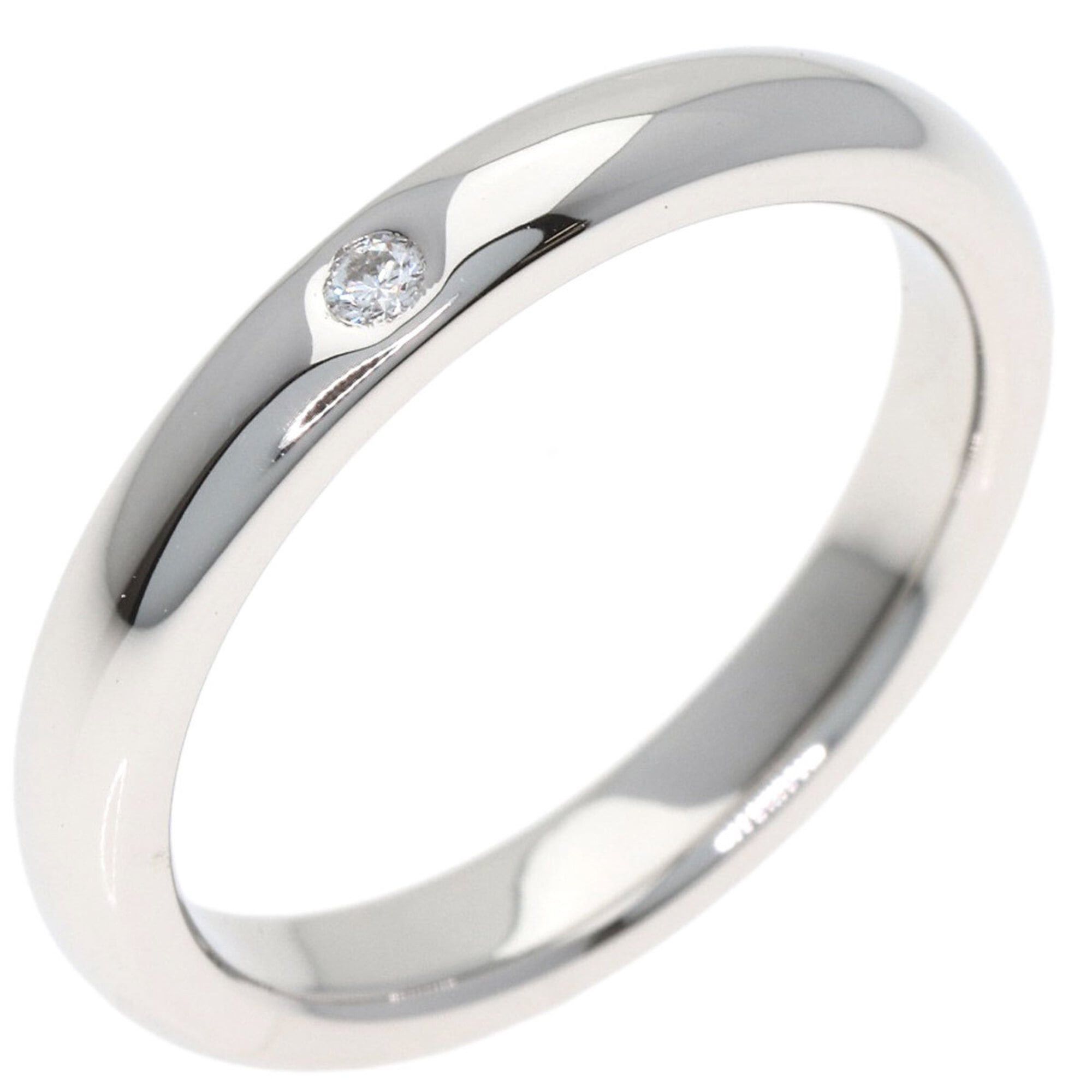 Tiffany & Co. Tiffany & Co. Stacking Band 1P Diamond Ring, Platinum PT950, Women's. Size ONE SIZE - 2 Thumbnail