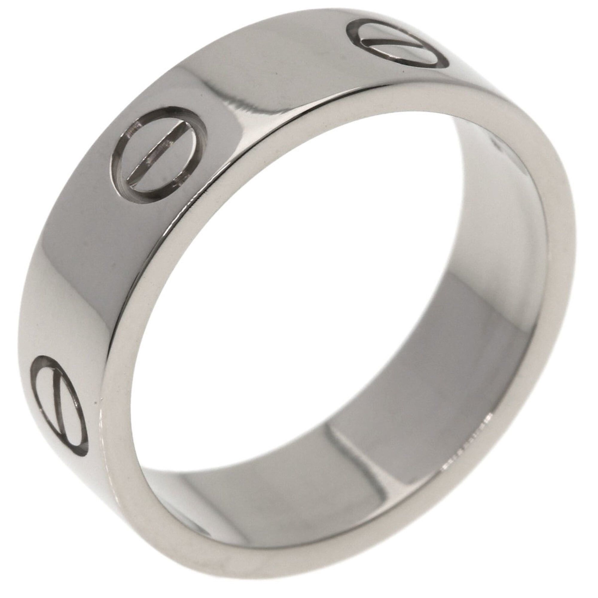 Cartier Cartier Love Ring #58, 18K White Gold, Women's Ring, CARTIER Size ONE SIZE - 2 Thumbnail