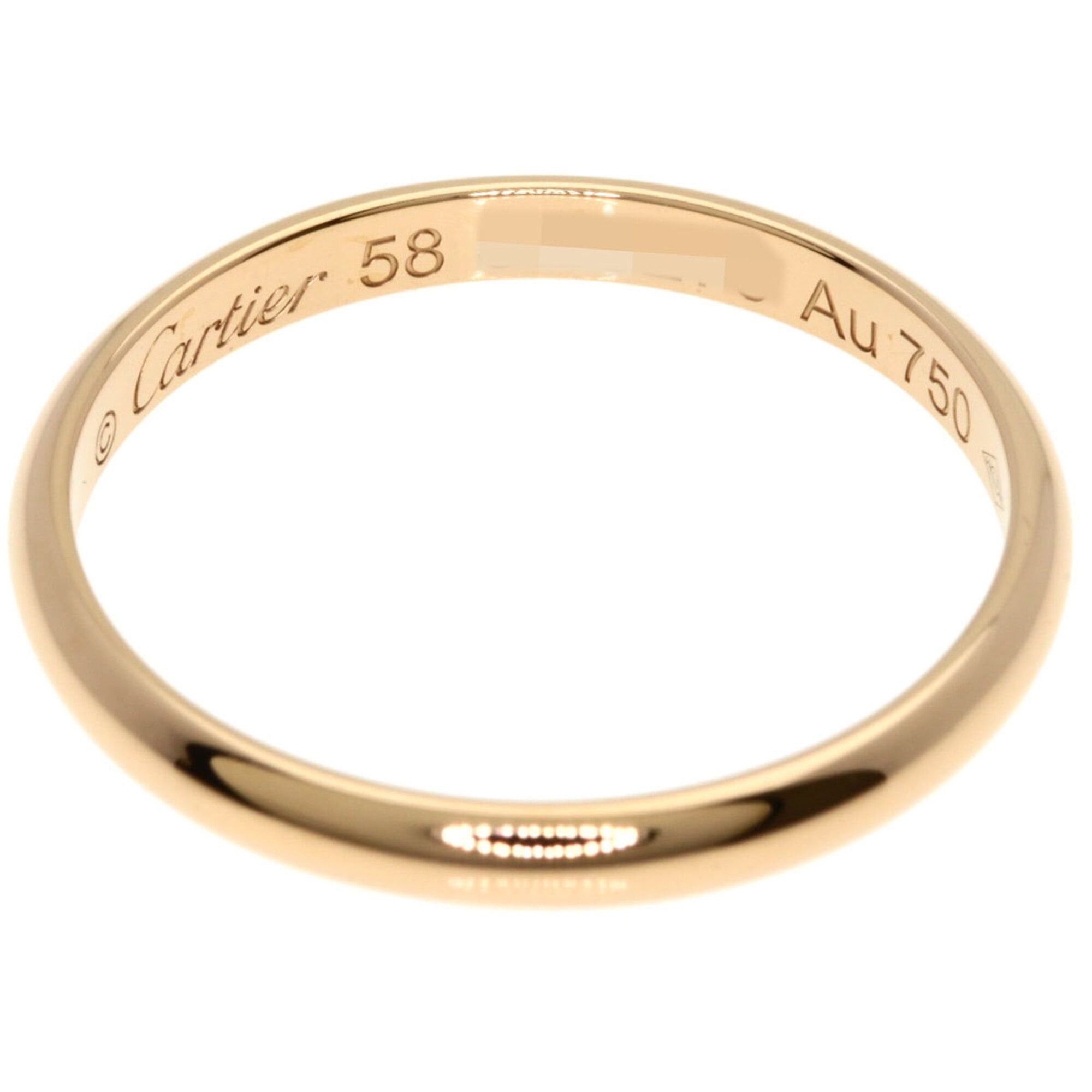 Cartier Cartier Wedding Ring #58, 18K Pink Gold, Women's, CARTIER Size ONE SIZE - 4 Thumbnail