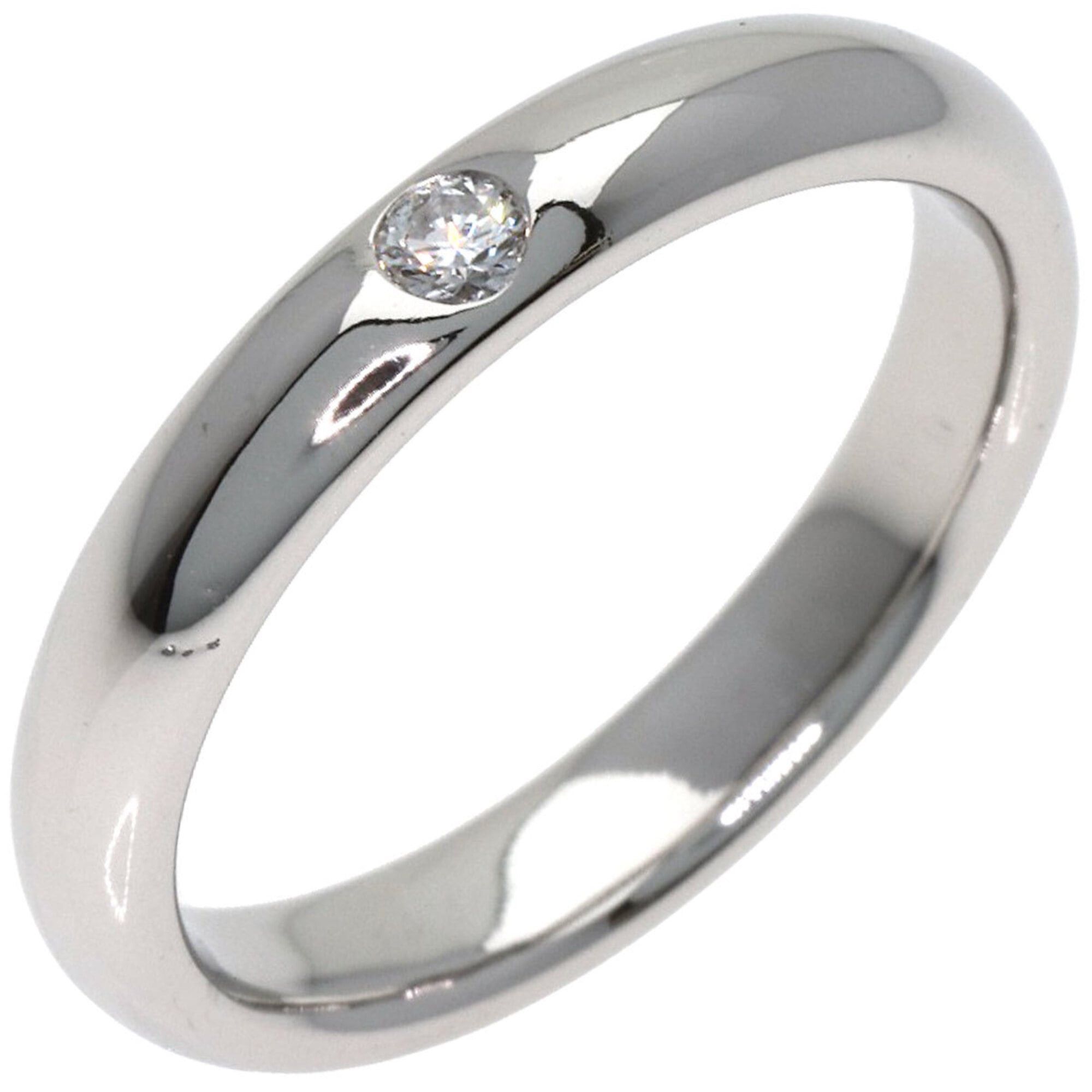 Harry Winston Harry Winston Round Cut 1P Diamond Ring, Platinum PT950, Women's. Size ONE SIZE - 2 Thumbnail